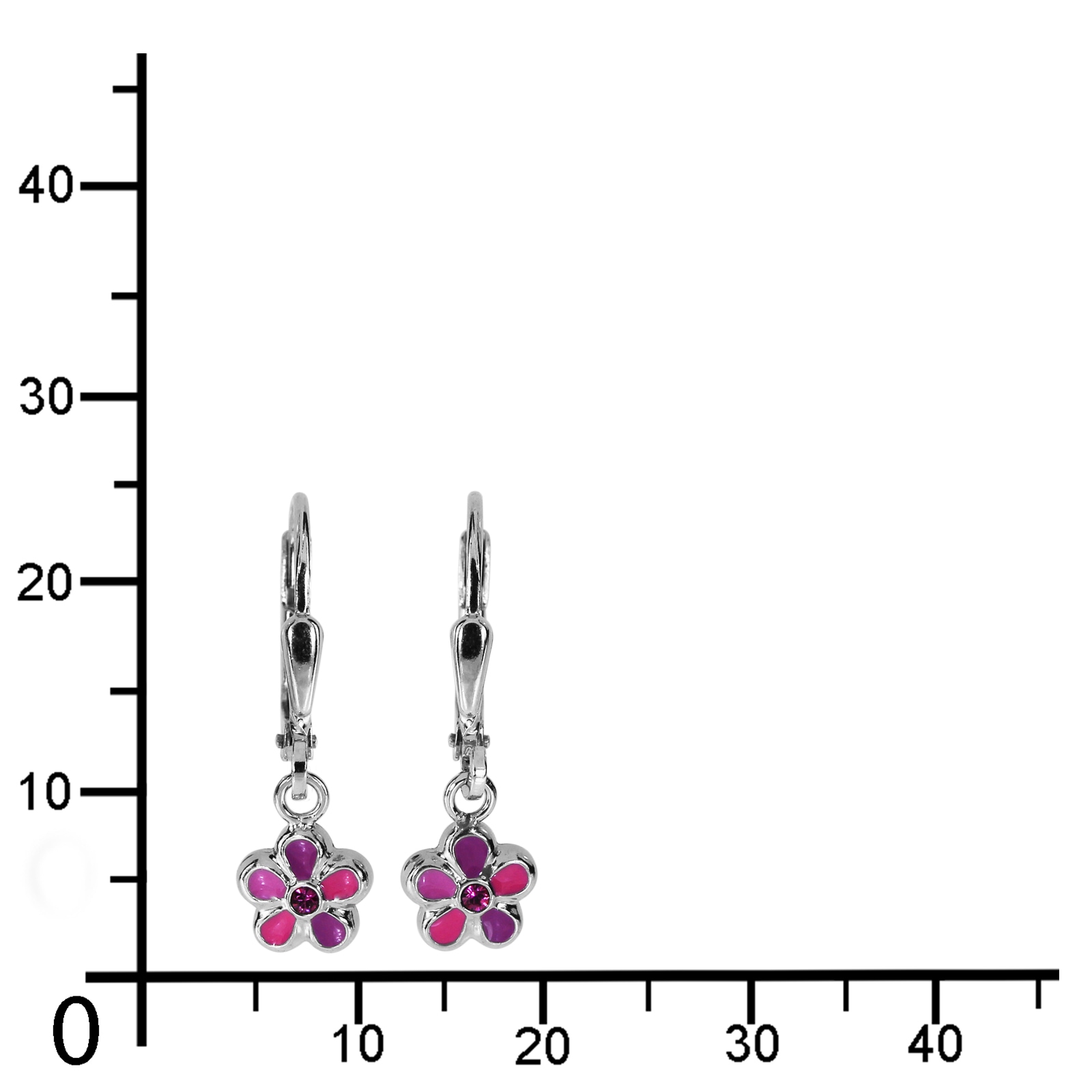 OSTSEE-SCHMUCK Paar Ohrhänger »- Blume - Silber 925/000 -,«