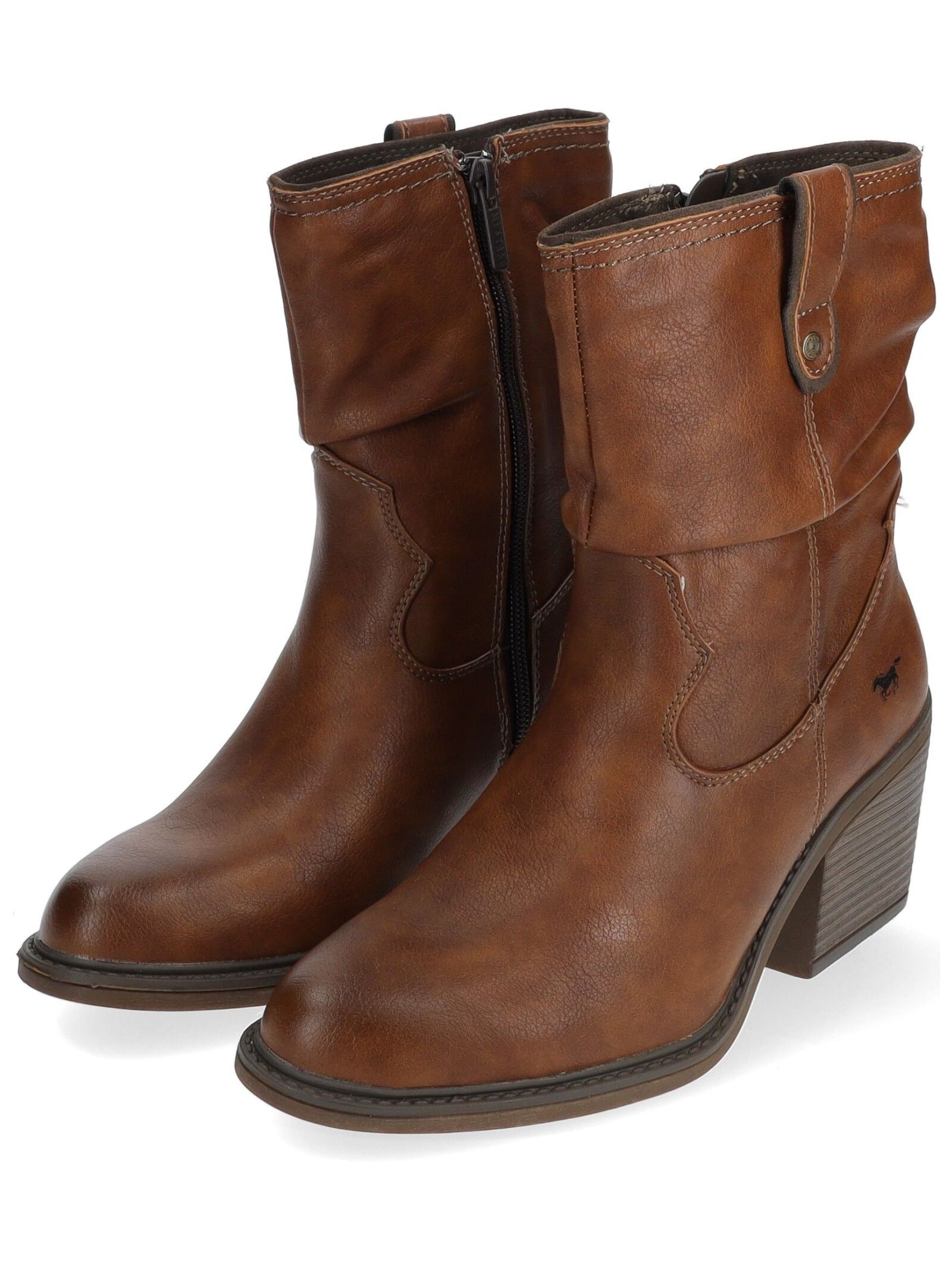 Mustang Shoes Bikerboots »Mustang Shoes Stiefelette Lederimitat«