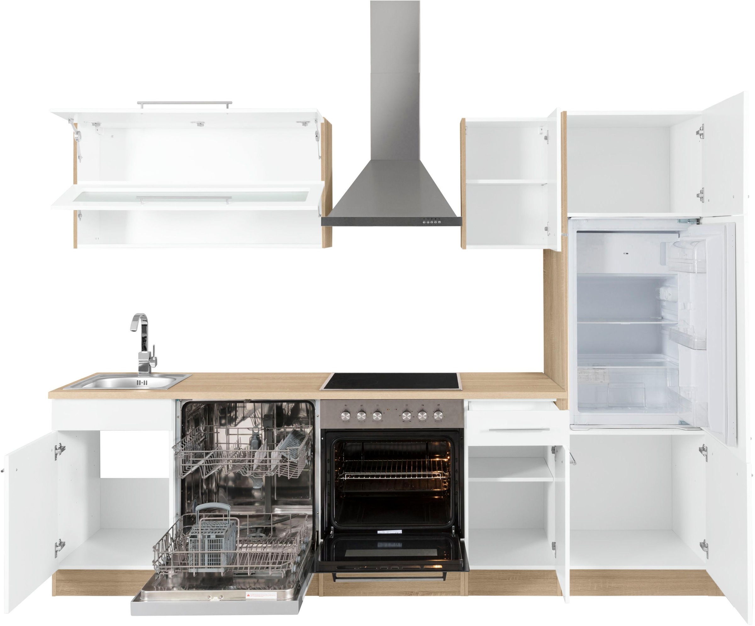 KOCHSTATION Küchenzeile »KS-Eton«, ohne E-Geräte, Breite 270 cm