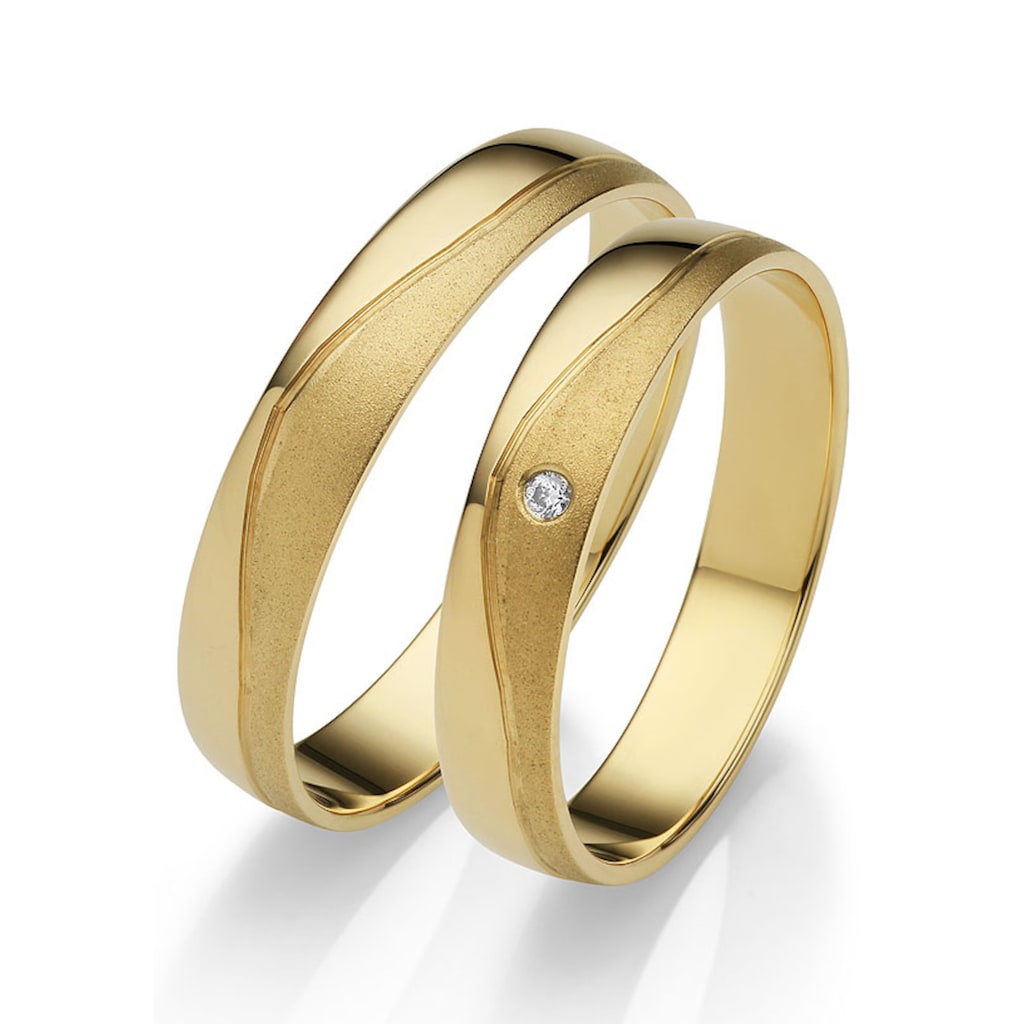 Firetti Trauring »Schmuck Geschenk Gold 375 Hochzeit Ehering "LIEBE"«