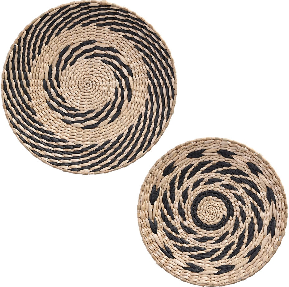 Zeller Present Dekoschale, (1 St.), Ø 35 cm, Papiergeflecht