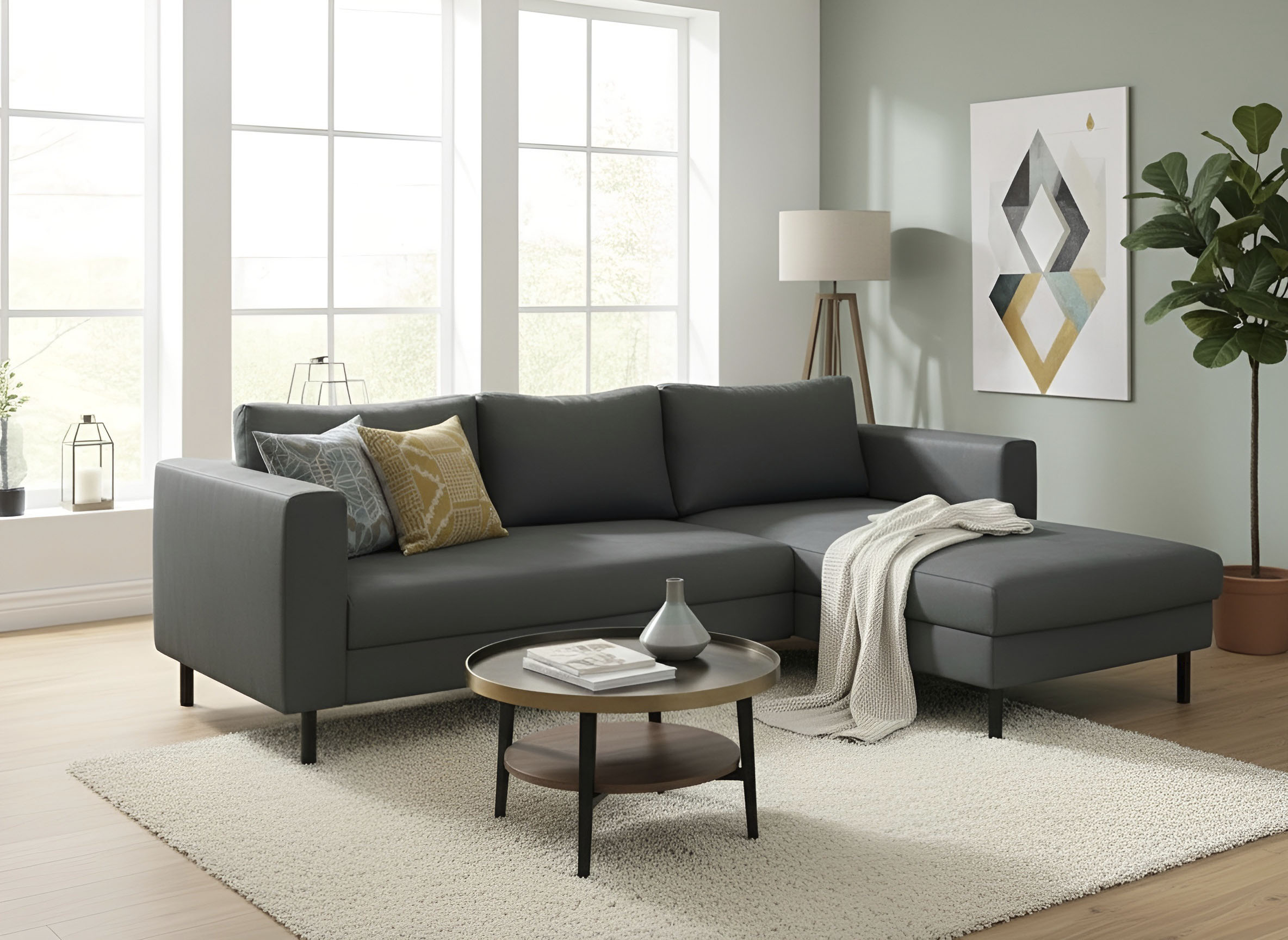 TRENDMANUFAKTUR "Amazing II, wahlw. mit Schlaffunktion & Bettkasten, Fuß schwarz" Recamiere beidseitig montierbar, L-Form,in Cord o. Struktur, B: 232 cm
