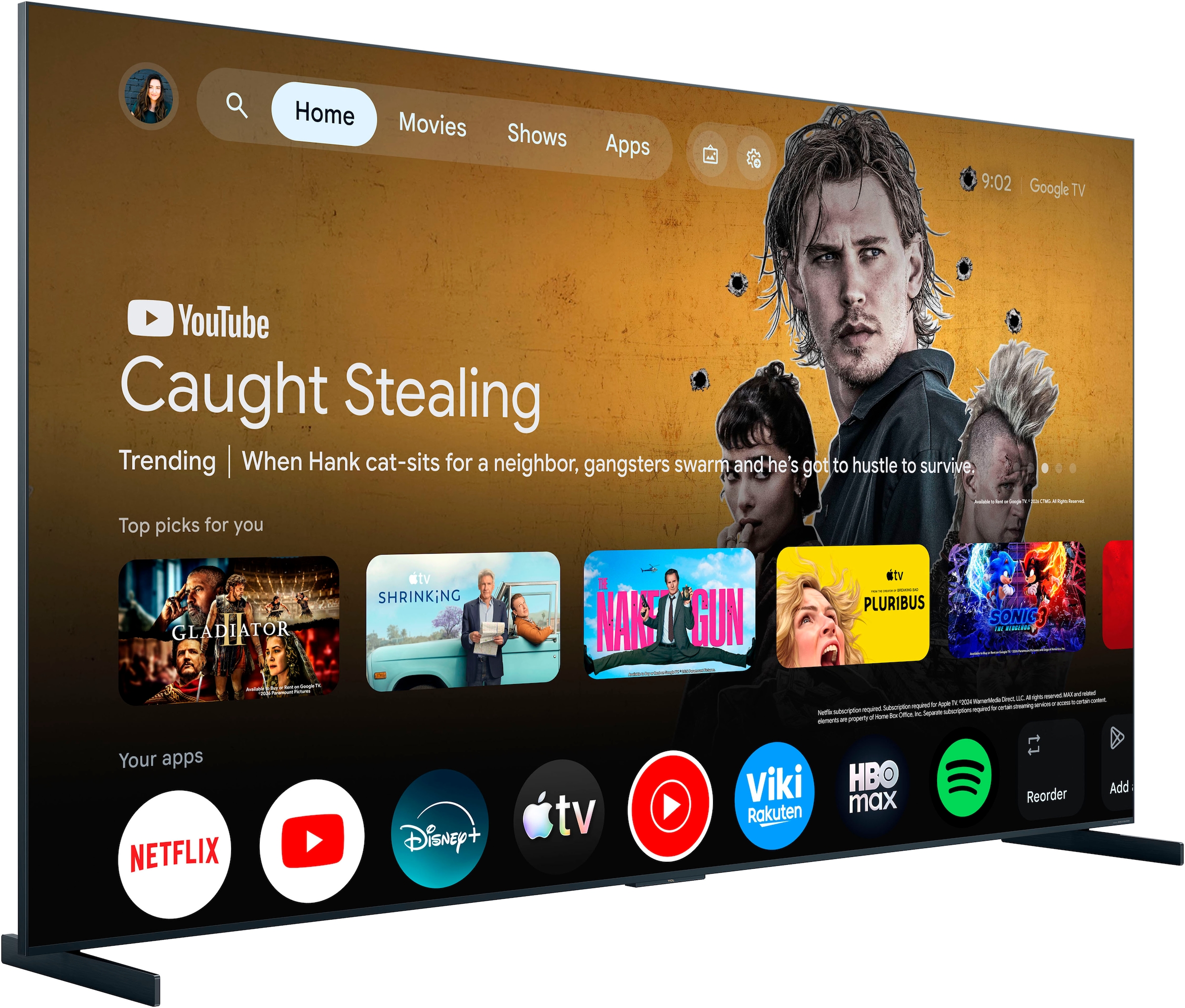TCL Mini-LED-Fernseher »98RM9LX1« 248 cm/98 ″ Smart-TV Apple Airplay 2, 6.000 nits HDR, Audio von Bang & Olufsen