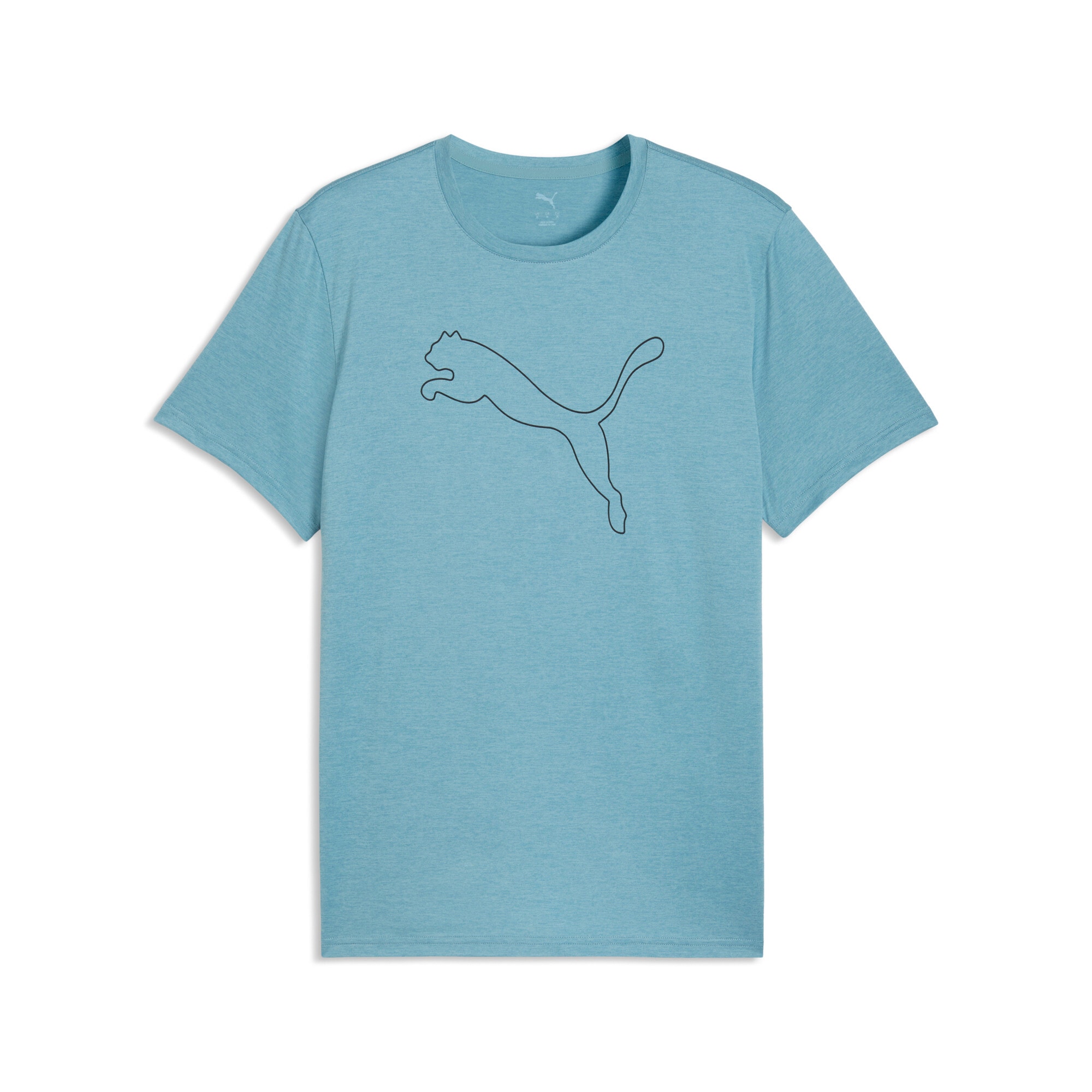 PUMA Trainingsshirt »M TAD ESSENTIAL HEATHER CAT TEE (CF LARGE CAT)« mit Rundhalsausschnitt, mit Kurzarm, für sportliche Aktivitäten