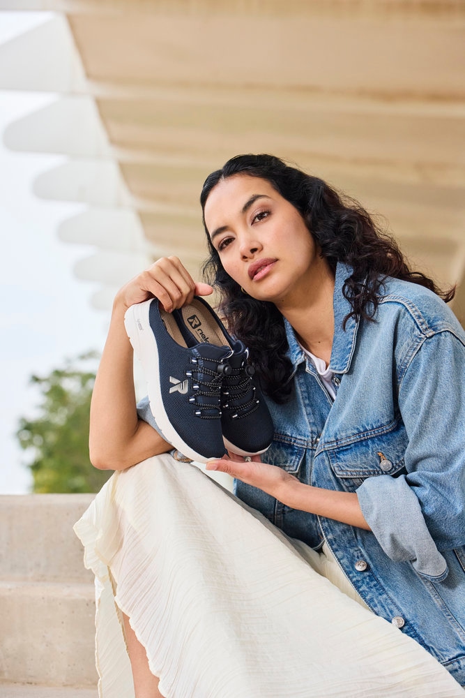 Rieker Clog  Sabot, Sommerschuh, Hausschuh mit MemoSoft-Innensohle