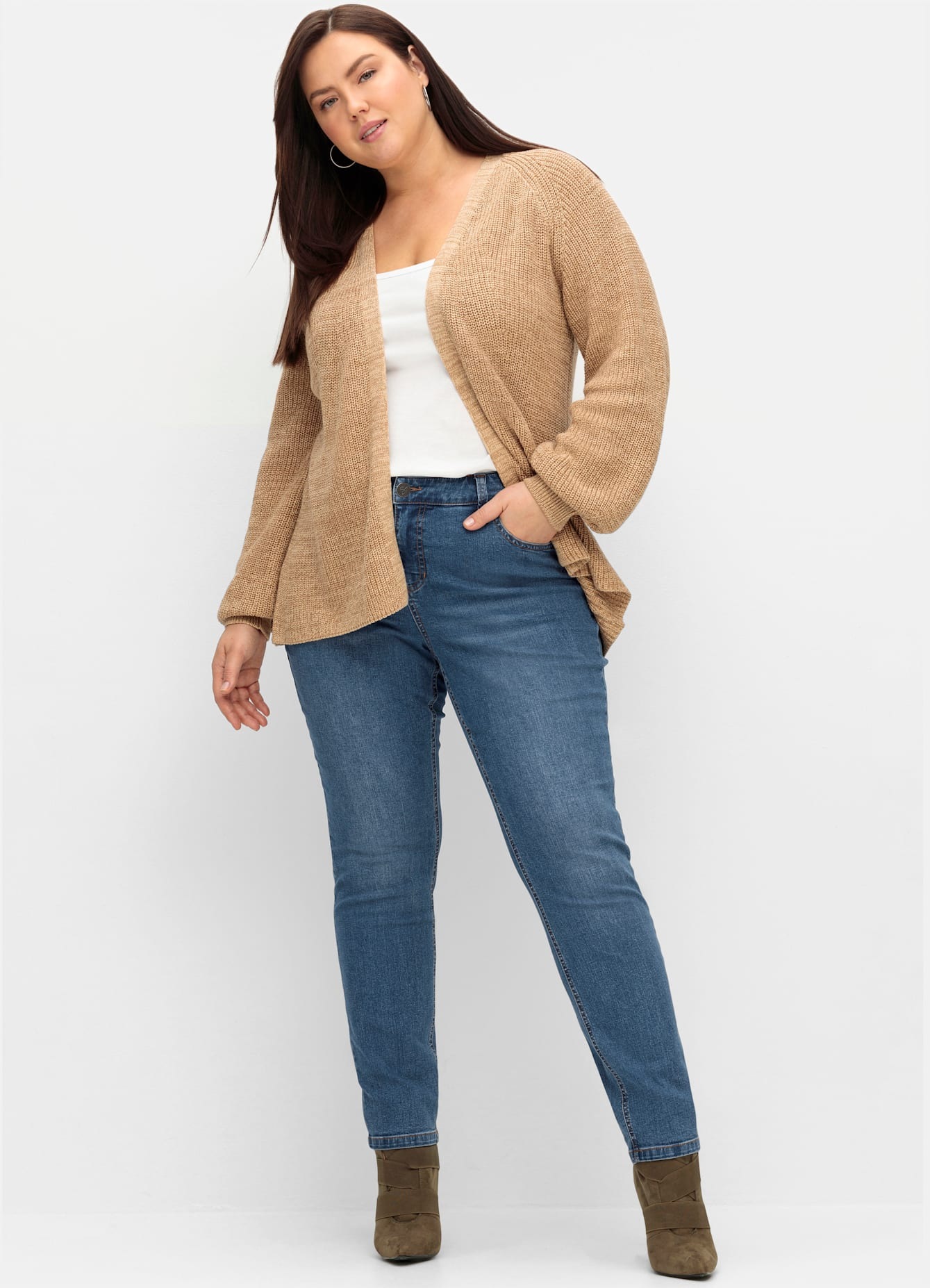Sheego Stretch-Jeans 1 Stk. tlg. günstig online kaufen