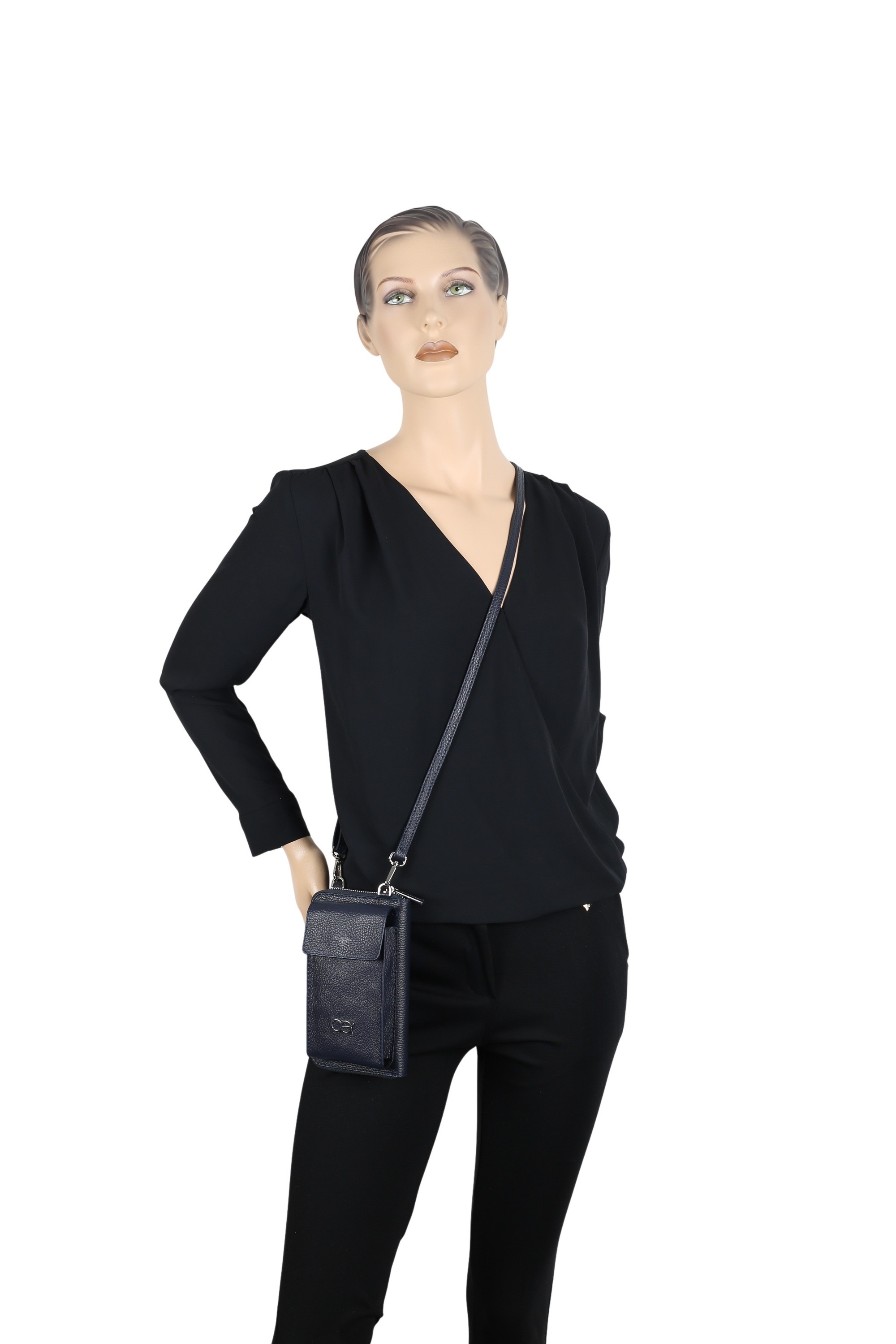 COLLEZIONE ALESSANDRO Umhängetasche »Event«, Echt Leder Handy Geldbörse zum Umhängen