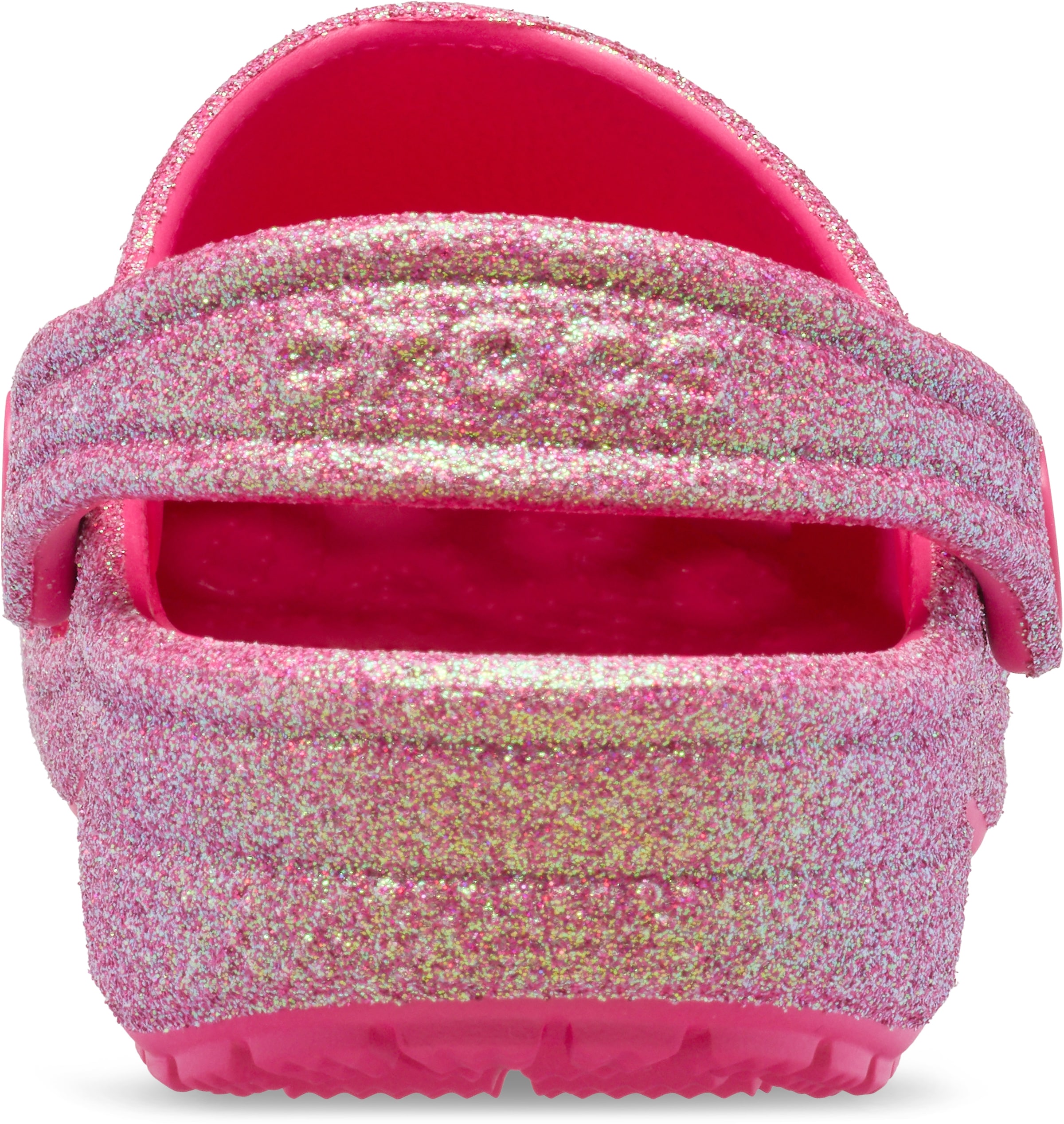 Crocs Clog »Classic Iridescent Glitter«, Glitzerschuh, Sandale, Hausschuh mit schwenkbarem Fersenriemen