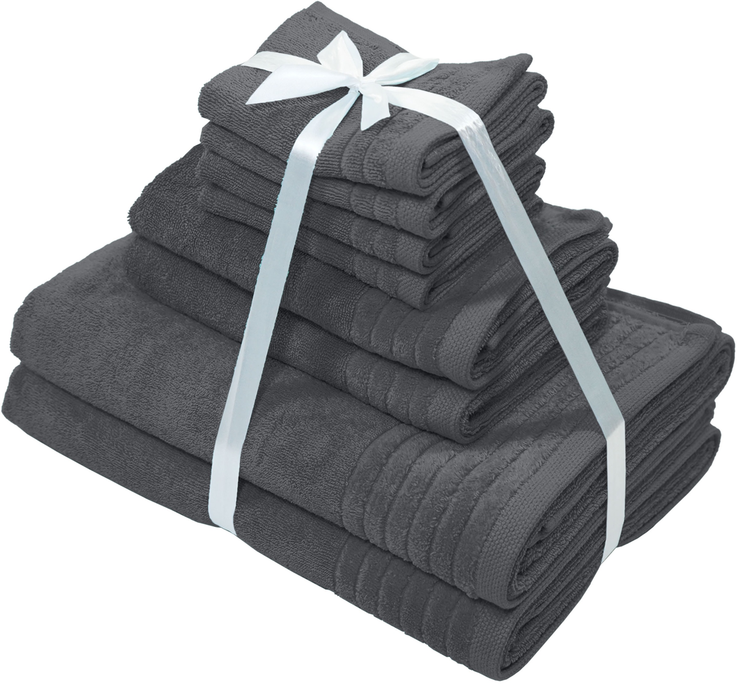 Thumbnail - my home Handtuch Set "Sanremo Premium, Premium Handtücher, 600 gr/m², dicke Qualität" Set 8 Stk. Frottier Duschtücher, H...