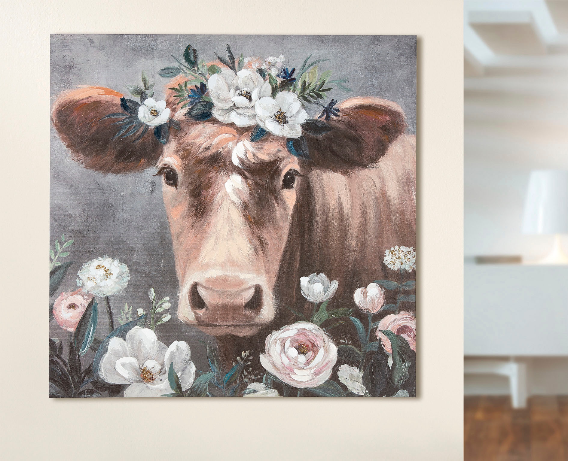 GILDE Leinwandbild "Bild Blumenkuh" 1 Stk. tlg. günstig online kaufen