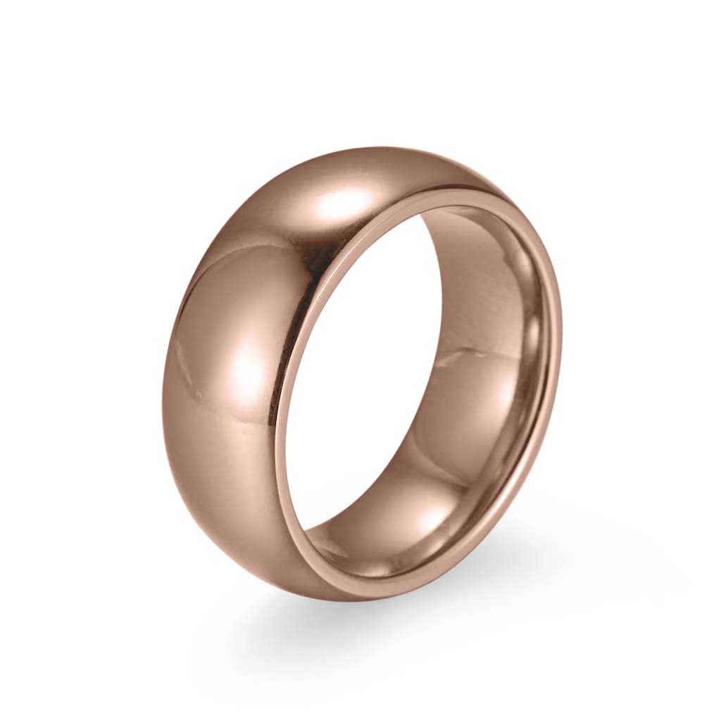 Zeeme Fingerring »Edelstahl glanz poliert rose vergoldet«