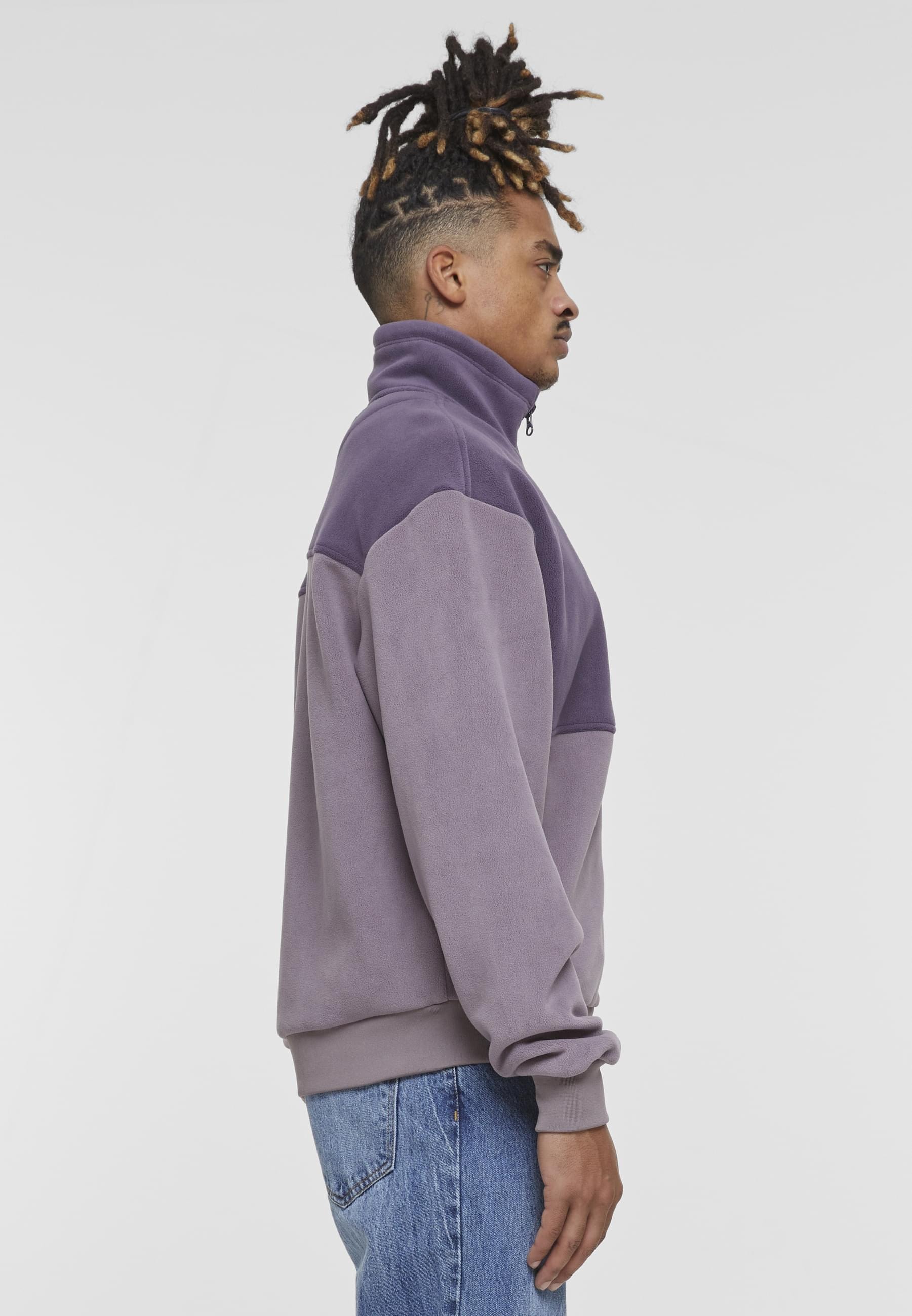 URBAN CLASSICS Allwetterjacke »Urban Classics Colour Block Polar Fleece Jacket«, (1 St.), ohne Kapuze