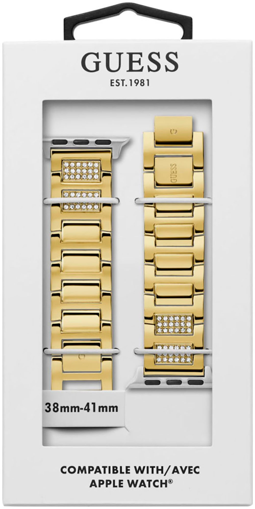 Guess Smartwatch-Armband »Apple Strap«, Wechselarmband, Ersatzband, Edelstahl, passend für die Apple Watch
