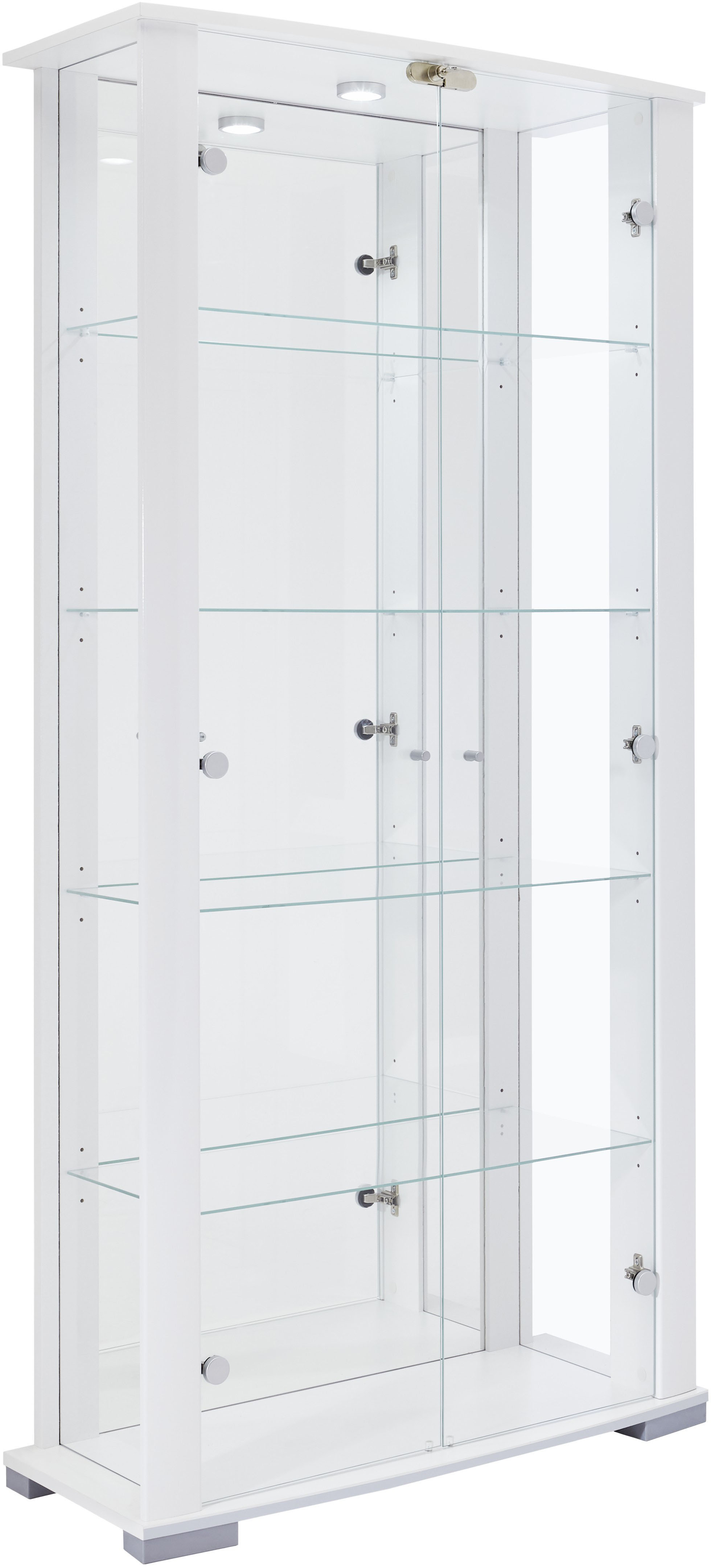 fif möbel Vitrine "STELLA" Standvitrine/Glasvitrine 2x Glastür,perfekt für Sammler,Sammlervitrine