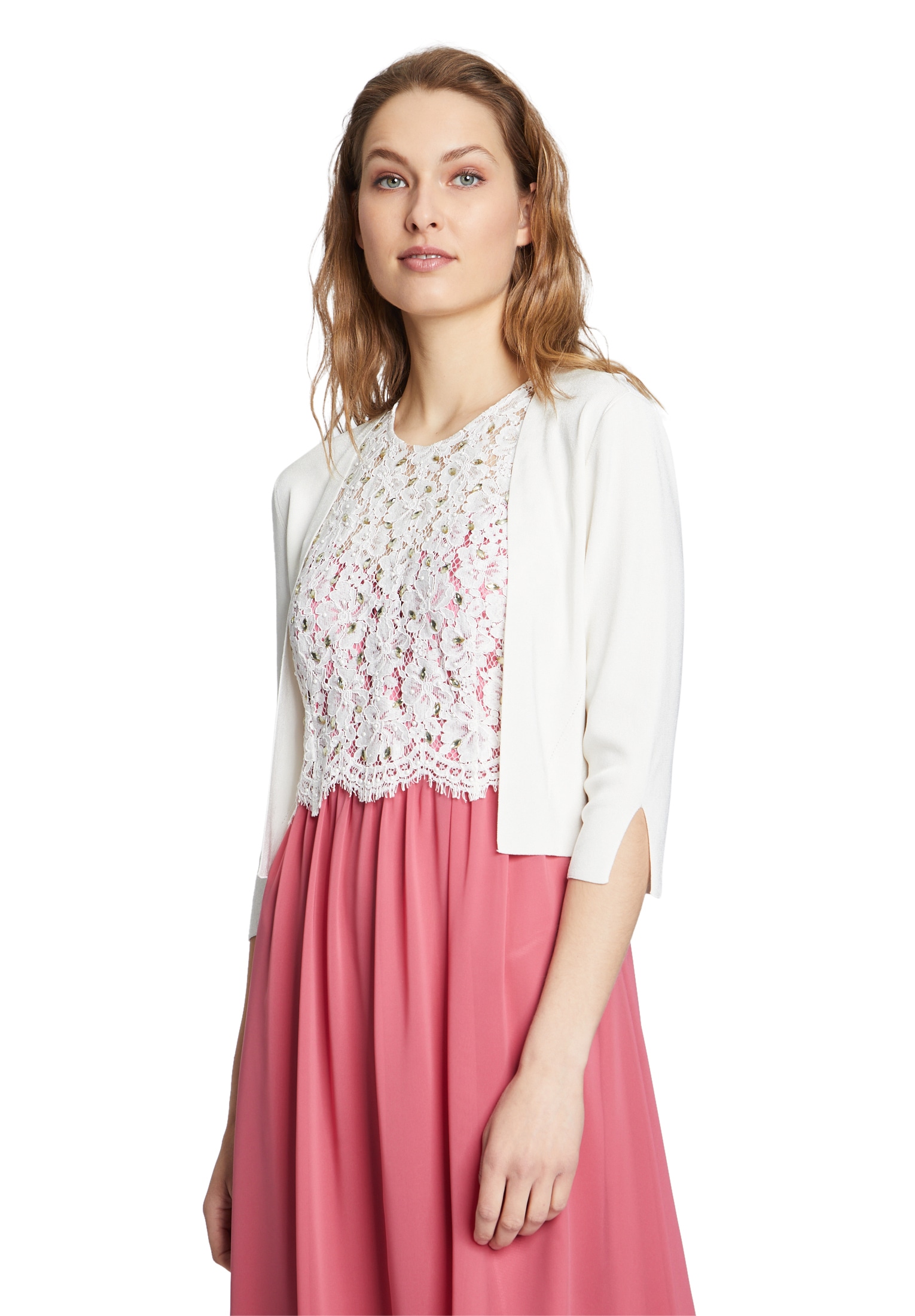 Vera Mont Strickjacke »Vera Mont Strickbolero langarm«, Ärmelschlitz