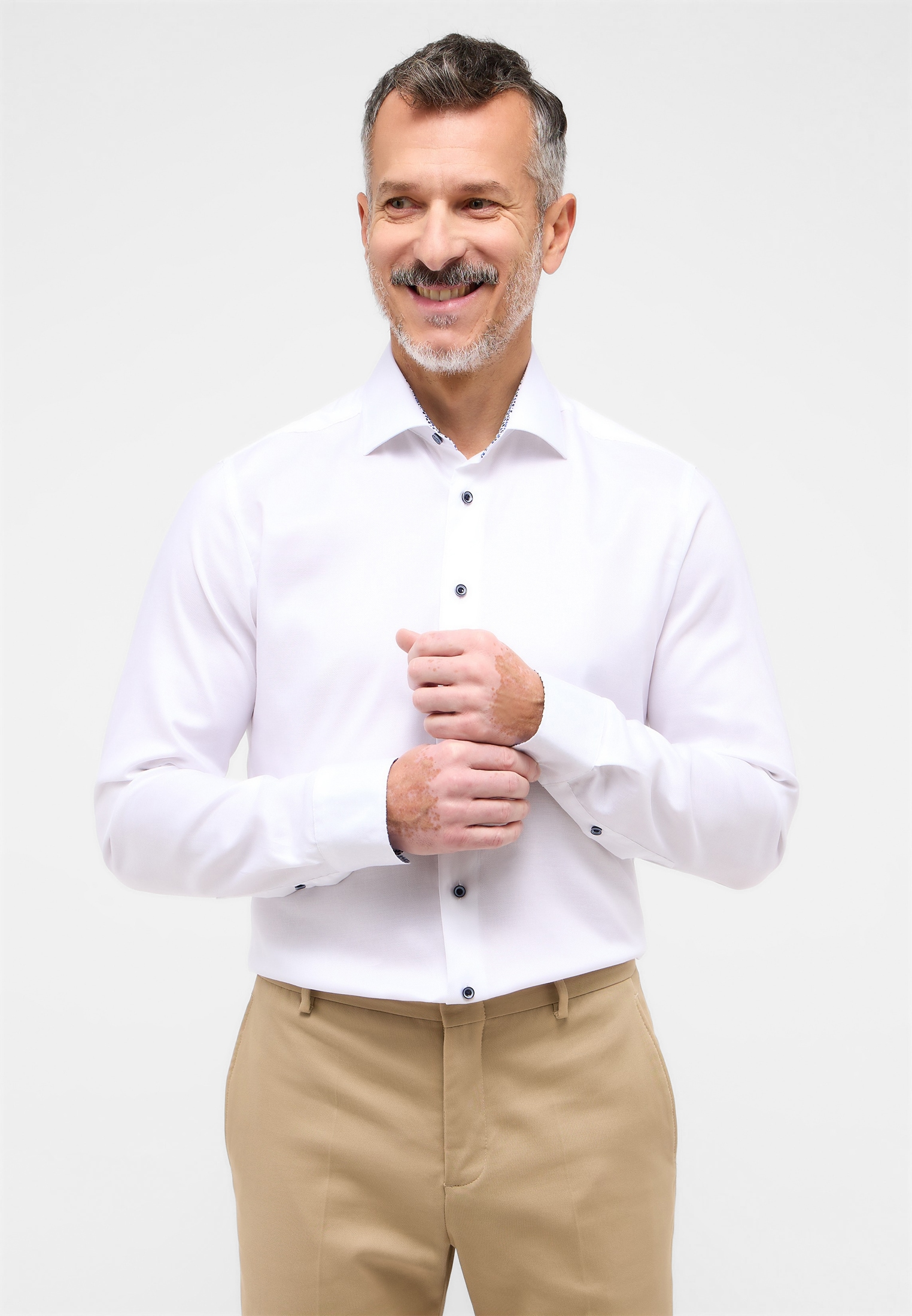 Eterna Langarmhemd "SLIM FIT" EASY IRON (bügelleicht) günstig online kaufen