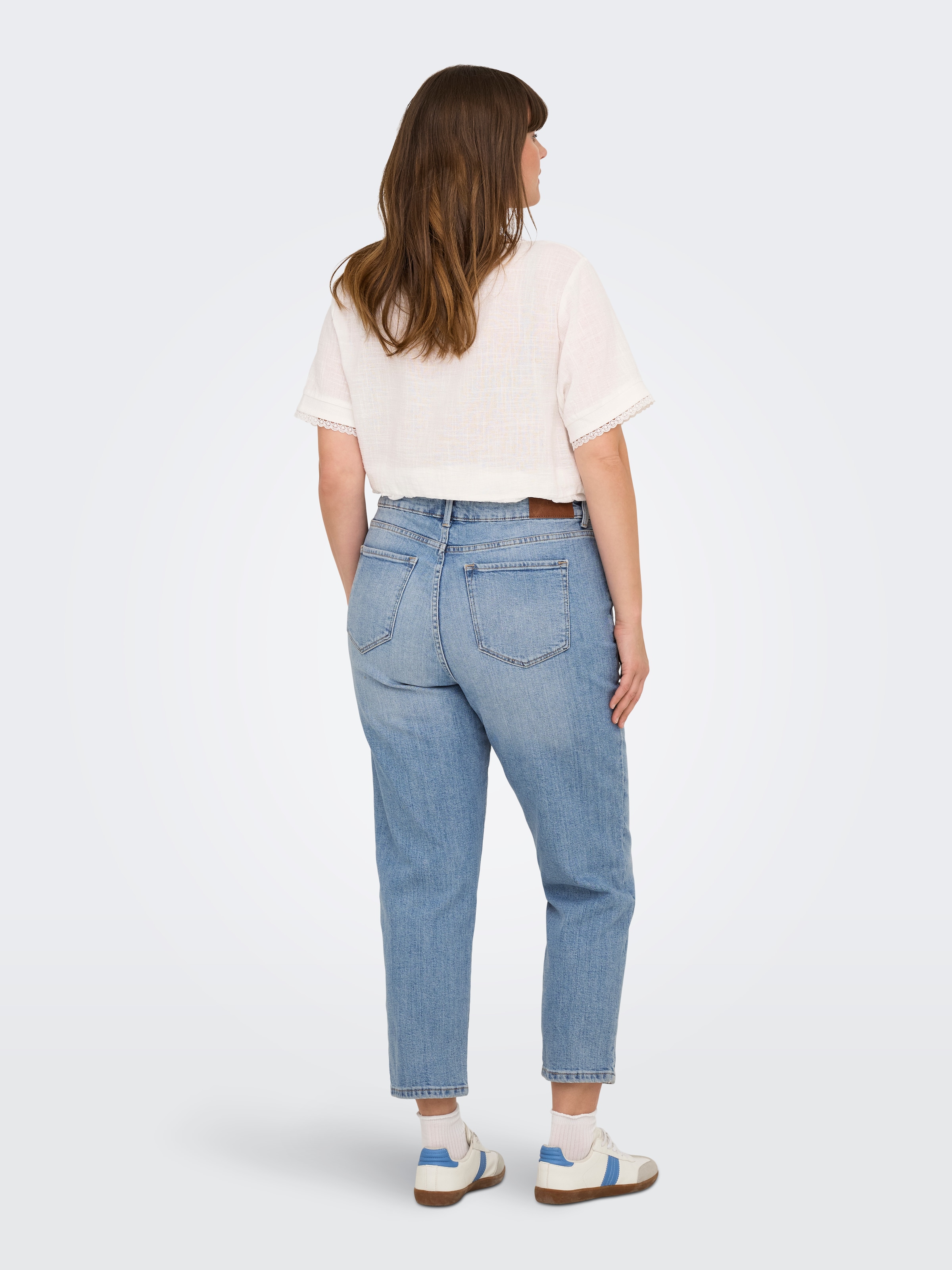 ONLY CARMAKOMA High-waist-Jeans »CAREMILYSTRETCH HW STR ANK DNM CRO1 NOOS«
