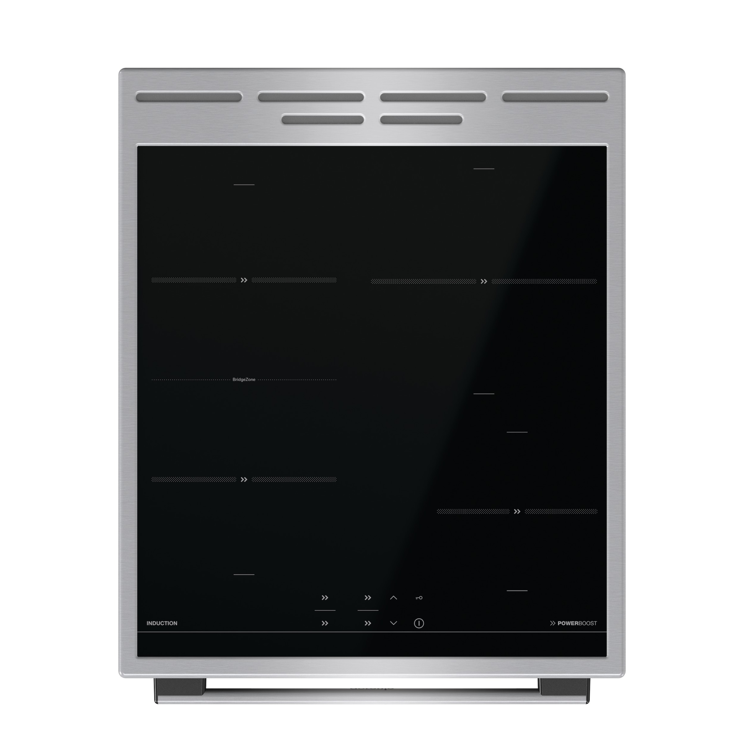 GORENJE Induktions-Standherd »GEITS5C70XPG« mit 1-fach-Teleskopauszug Aqua Clean 1 Stk. tlg. Pizzafunktion mit 275 °C – perfekt für Pizza, Focaccia und mehr!