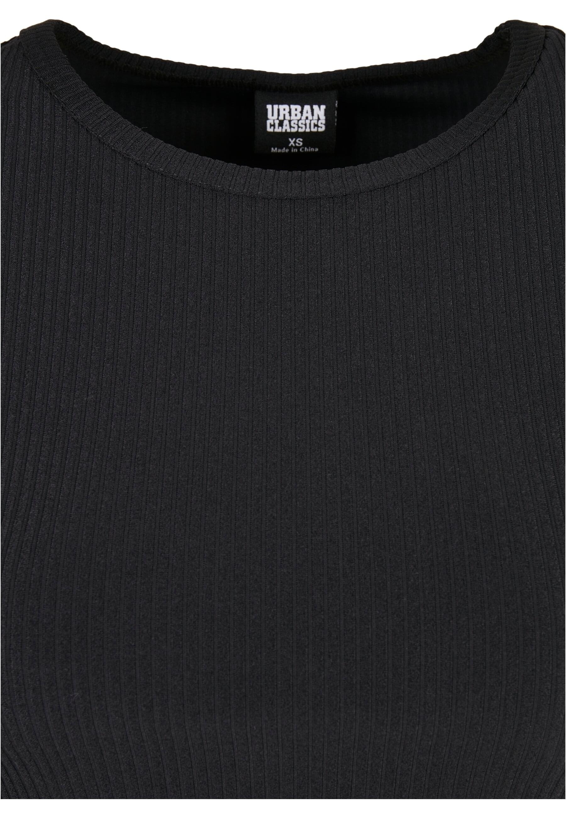 URBAN CLASSICS T-Shirt »Urban Classics Damen Ladies Cropped Lace Hem Tee«, (1 tlg.)