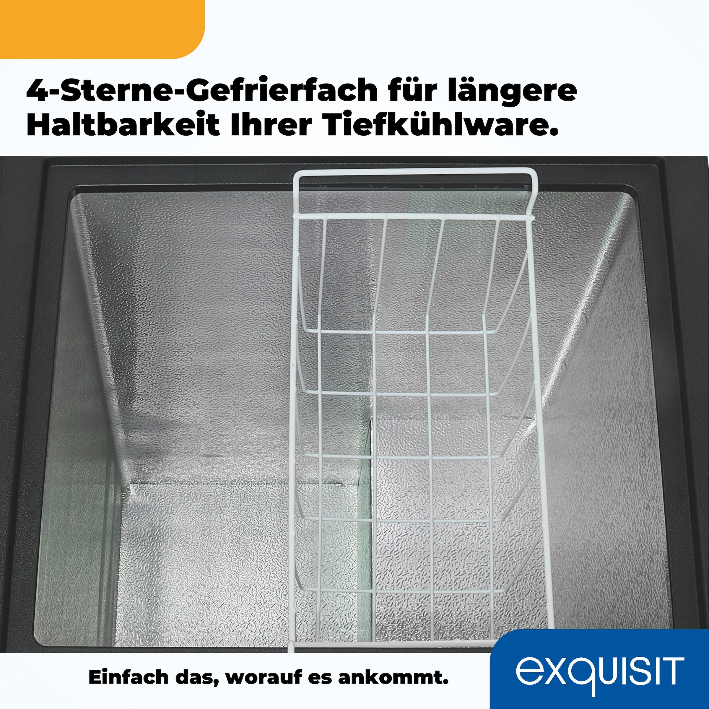 exquisit Gefriertruhe »GT100-050E schwarz«, 83,5 cm hoch, 54,5 cm breit