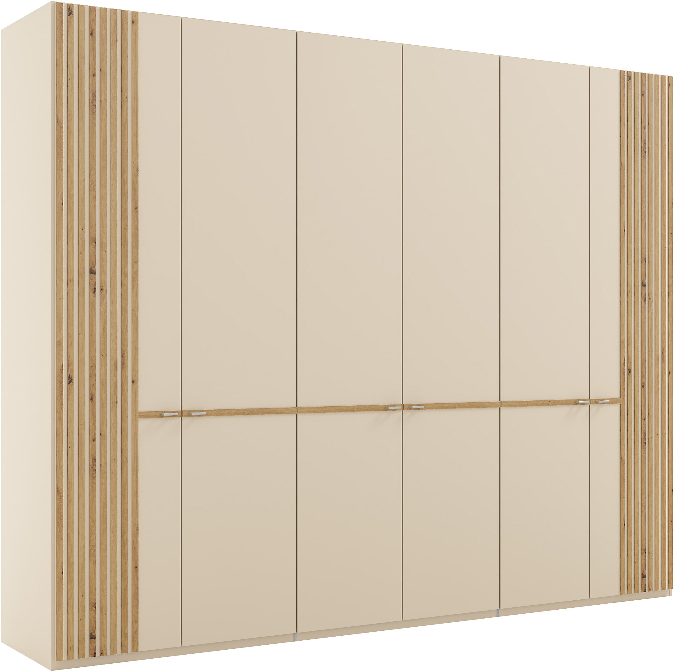 Musterring Kleiderschrank "Isabelle" Lamellen in Eiche, Griffe in silber, verschiedene Größen und Farben
