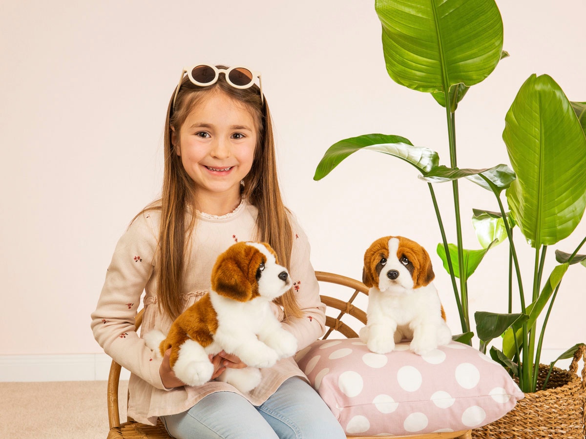 Teddy Hermann® Kuscheltier »Bernhardiner sitzend, 25 cm«, zum Teil aus recyceltem Material