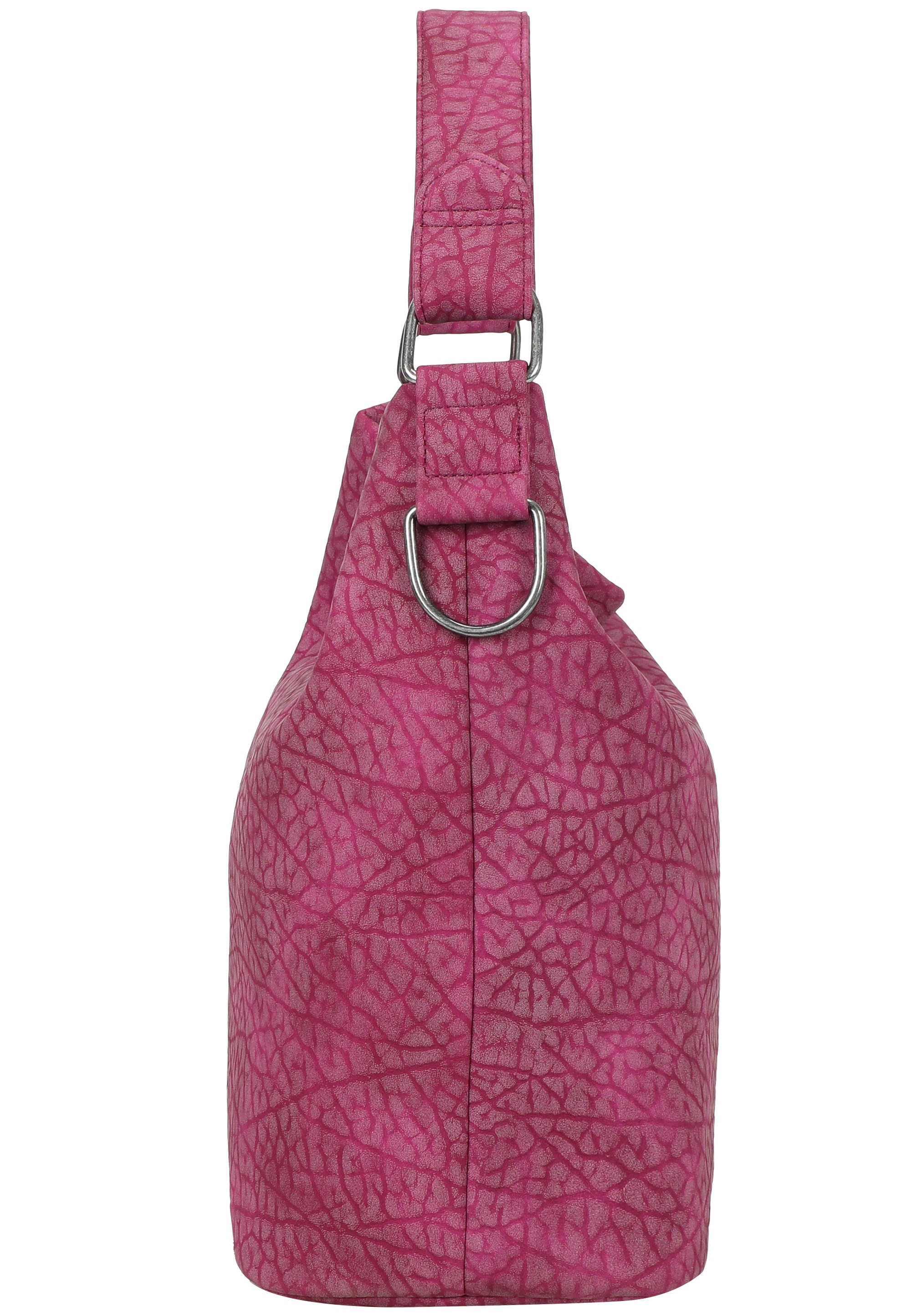 Fritzi aus Preußen Schultertasche »Ella Hobo« mit tollem Anhänger und kerniger Materialstruktur