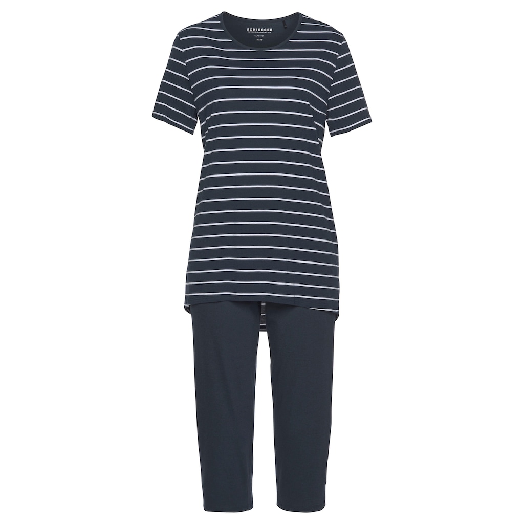 Schiesser Capri-Pyjama »"Original Classics"«, (2 tlg.)