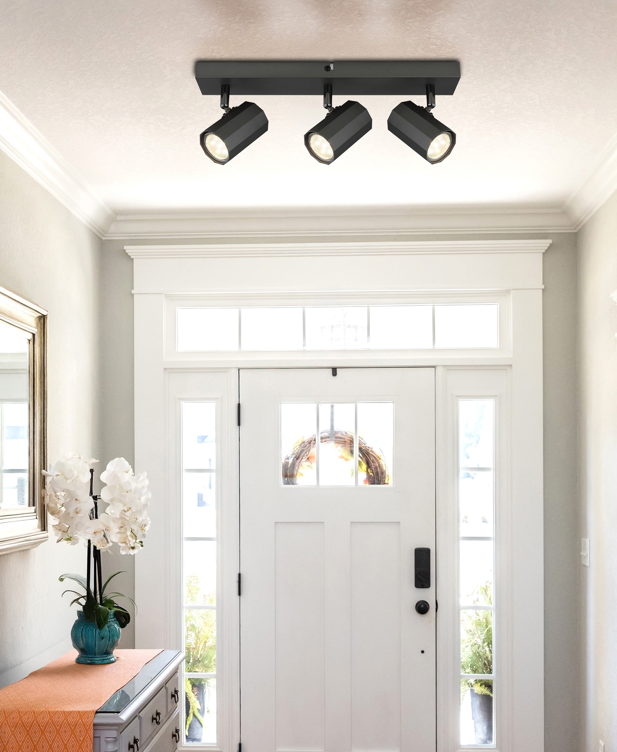 GLOBO LIGHTING Deckenstrahler »JAMES«, Leuchtmittel GU10 | ohne Leuchtmittel, Deckenspot/grau/Wohnzimmer/Flur/Schlafzimmer