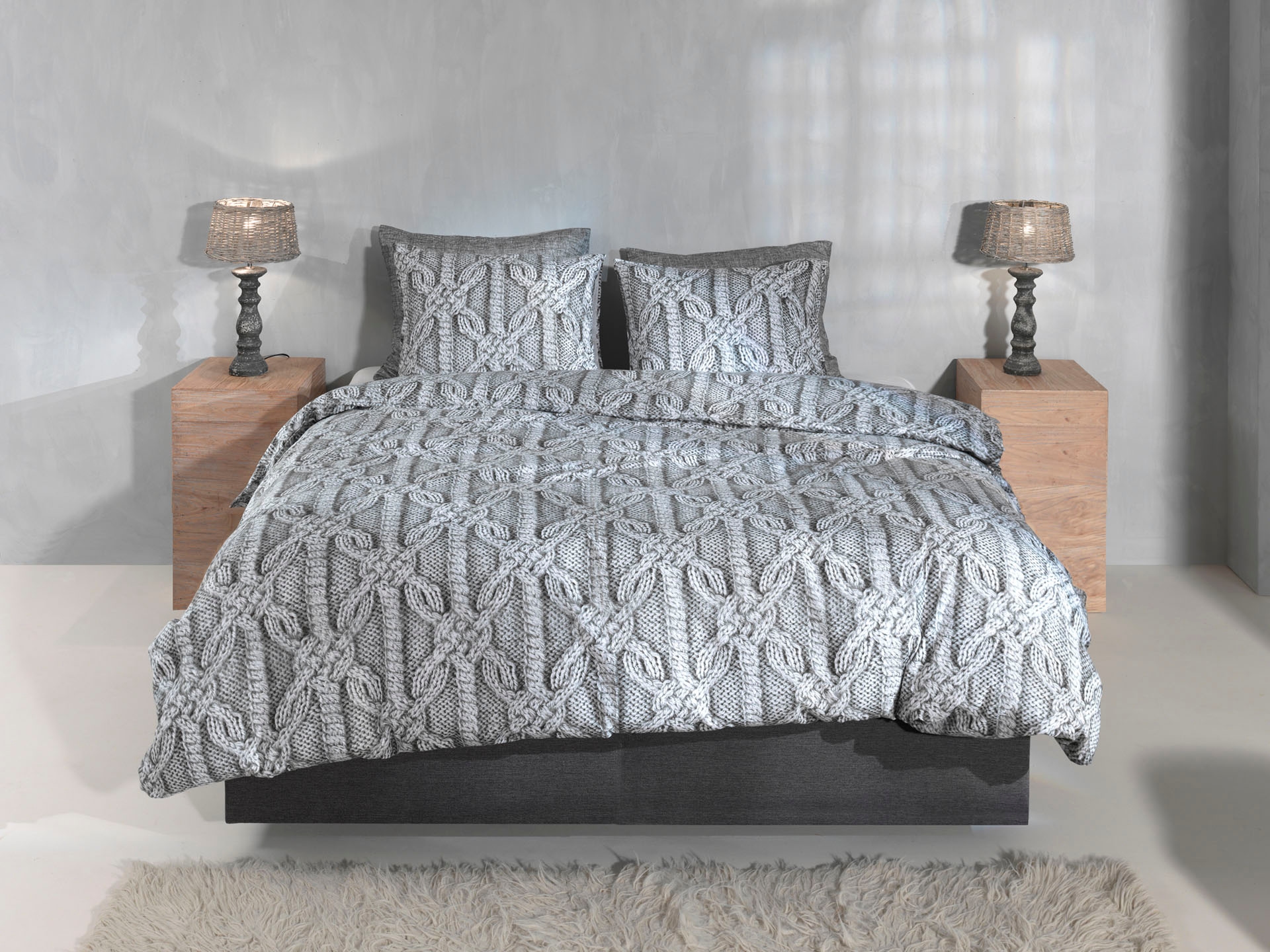 ZO HOME Bettwäsche »Corda«, hochwertiges Flanell, Bettwäsche ab 135x200 cm.