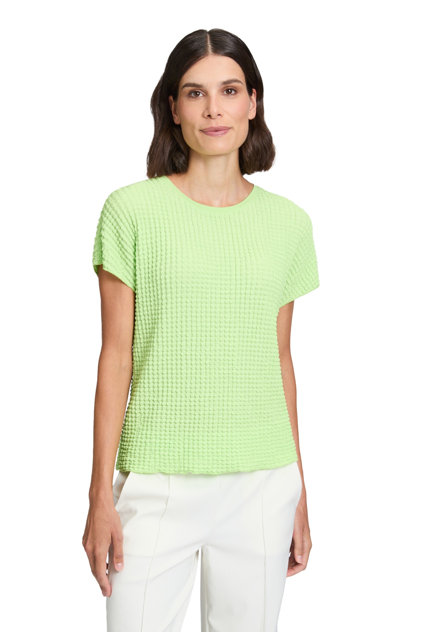 Betty Barclay Kurzarmshirt "Betty Barclay Damen Strukturshirt mit U-Boot-Au günstig online kaufen