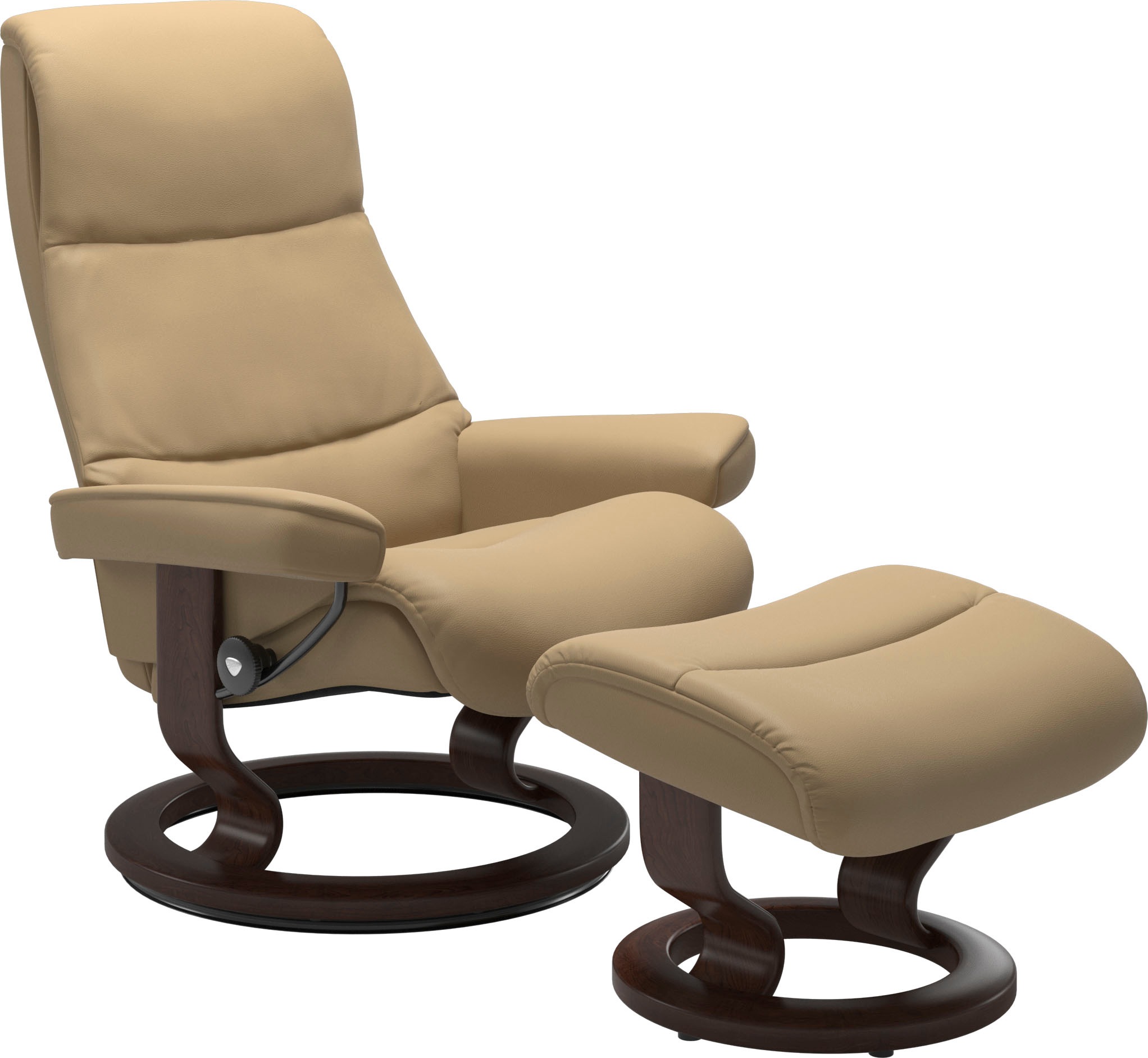 Stressless Relaxsessel "View" mit Classic Base, Größe M,Gestell Braun