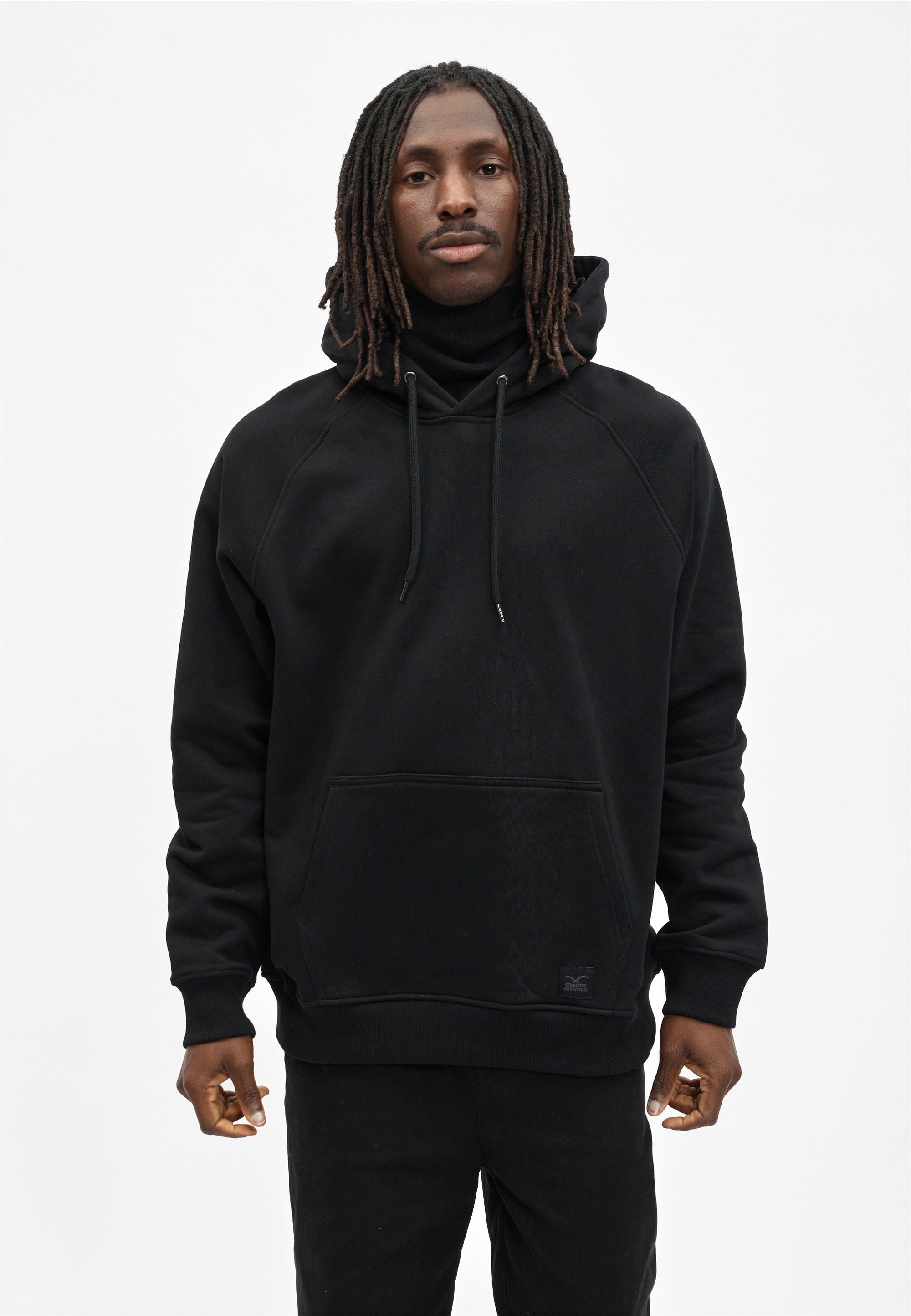 Cleptomanicx Kapuzensweatshirt "Mask", mit hohem Kragen