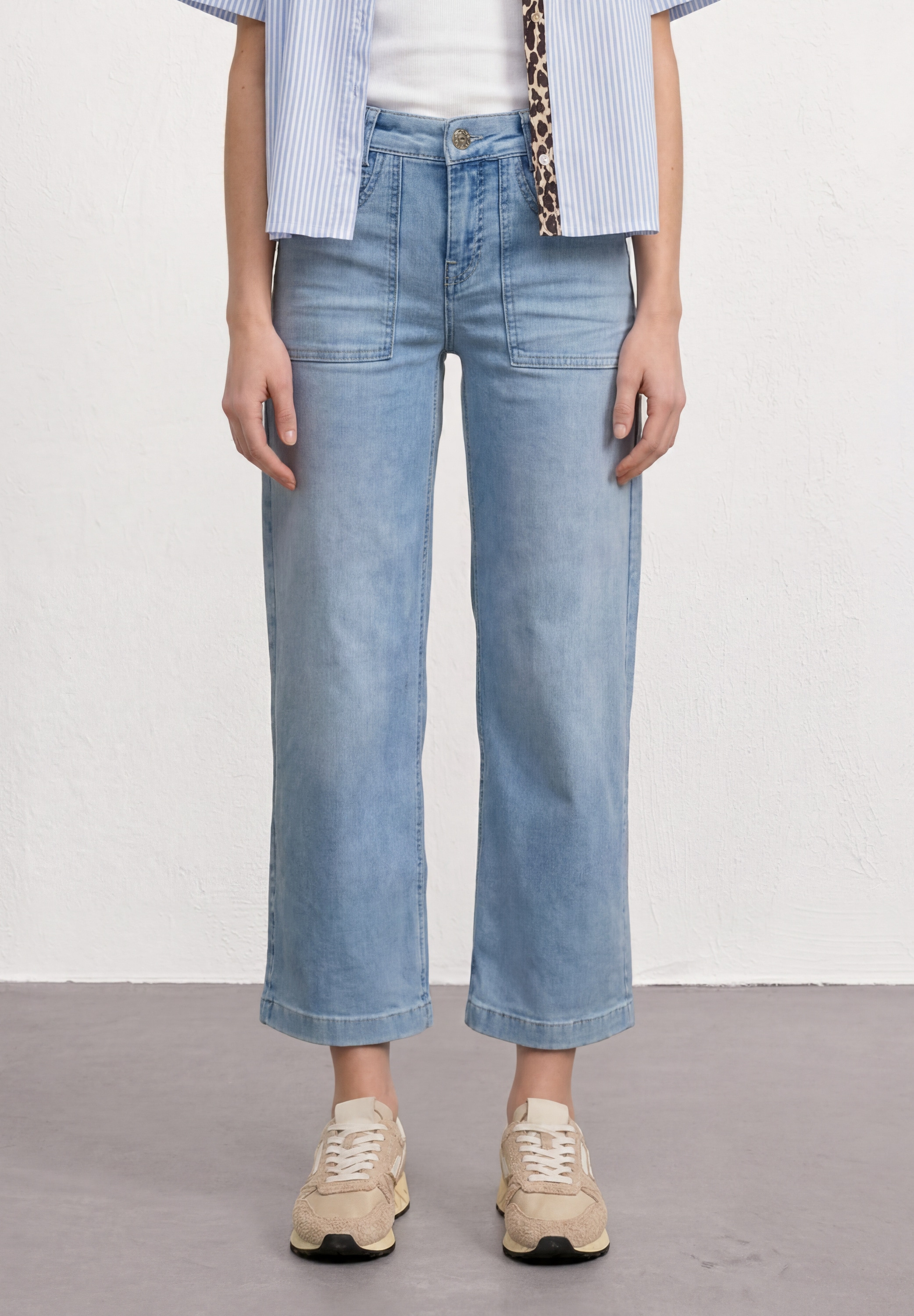 STREET ONE Loose-fit-Jeans mit Wide Legs