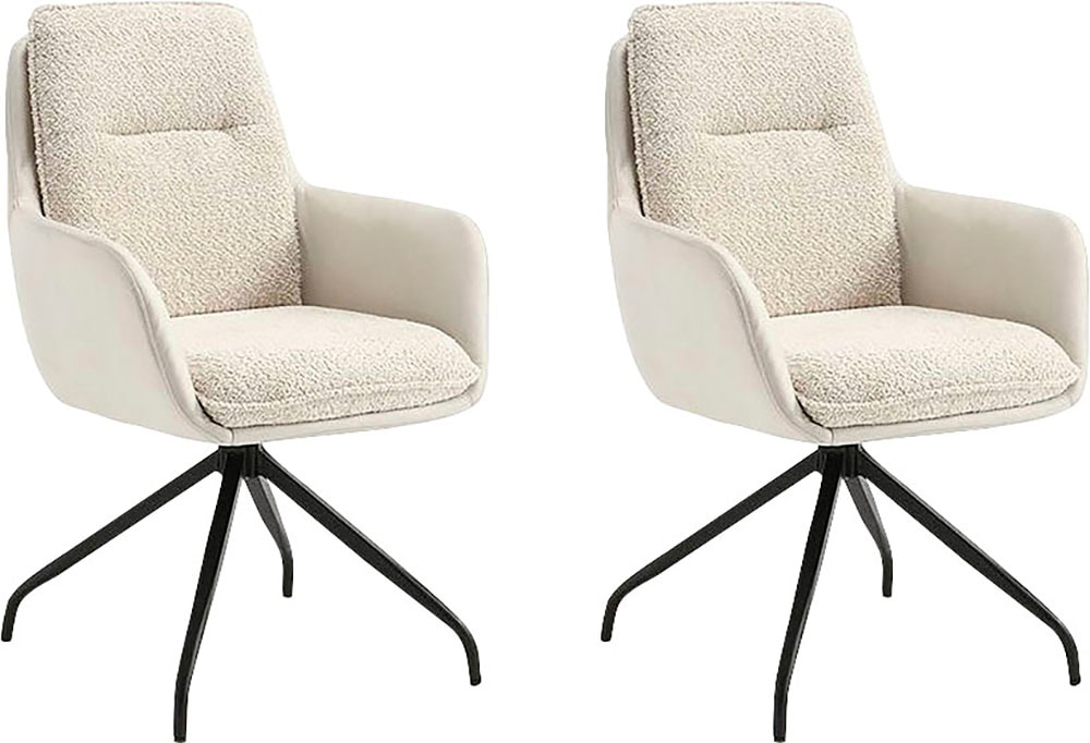 Home affaire Esszimmerstuhl "Barcelona" (Set) 2 Stk. Boucle verschiedene Ge günstig online kaufen