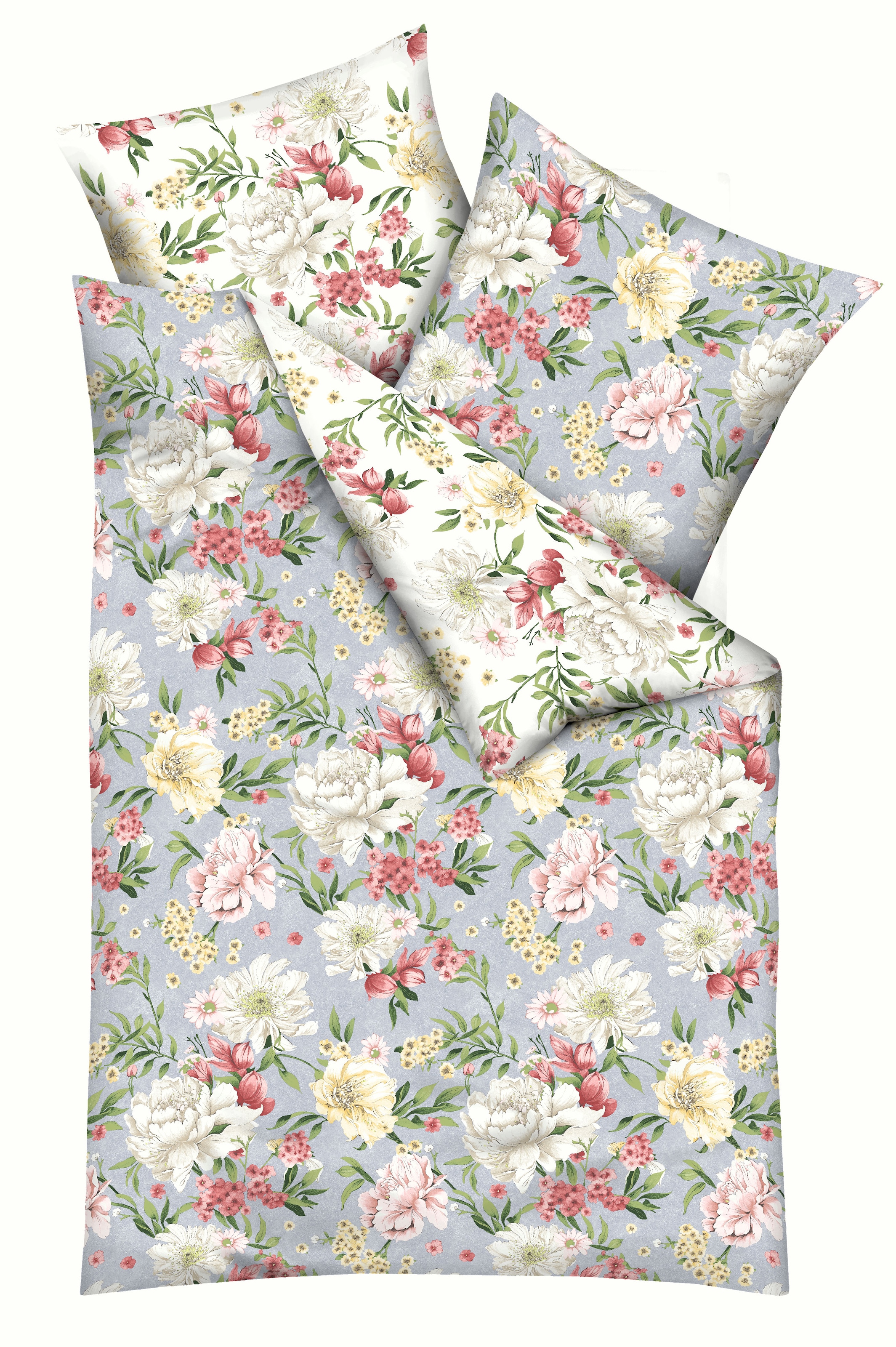 Kaeppel Wendebettwäsche "Flirtation" 2 Stk. tlg. Mit Blumen günstig online kaufen