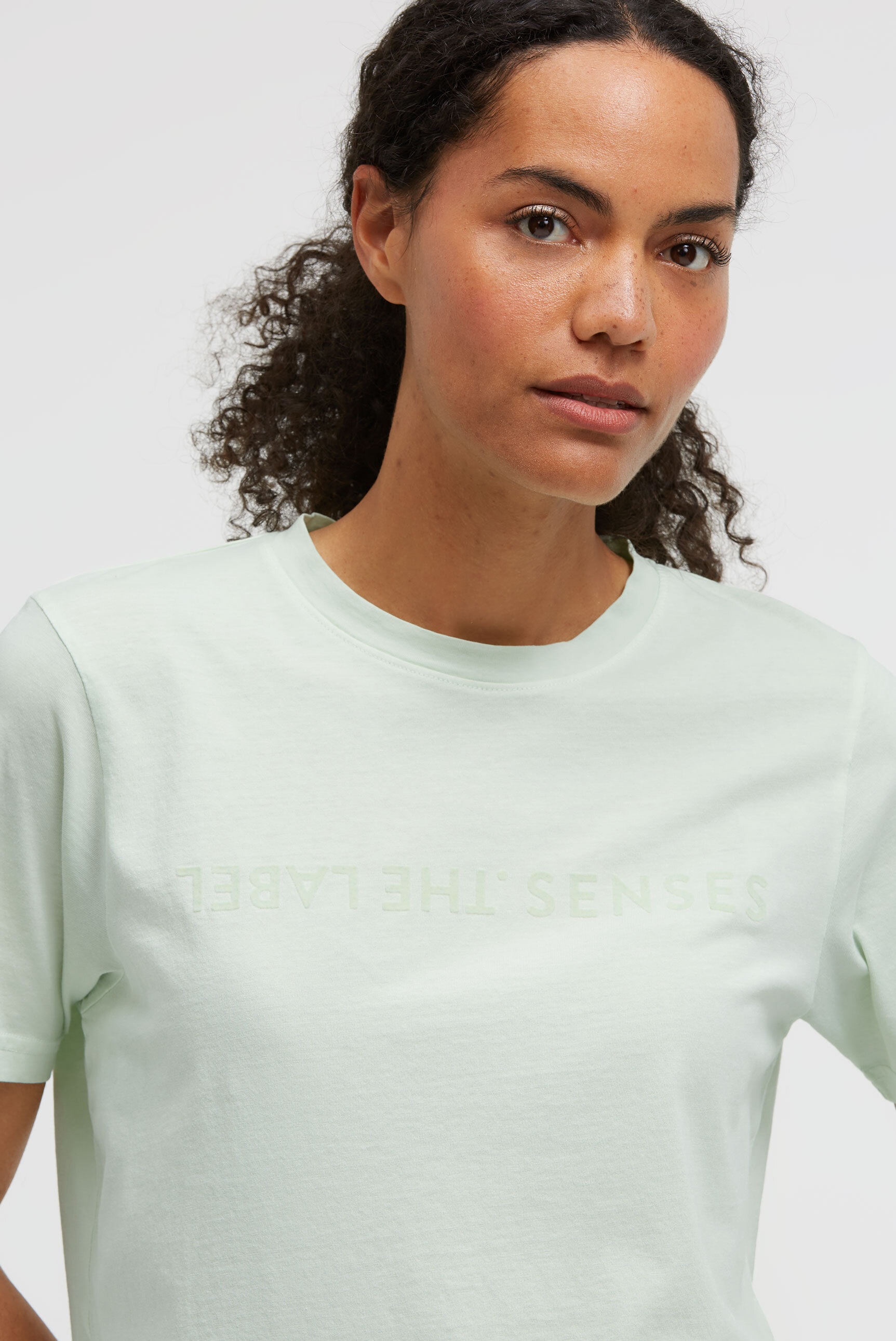 SENSES.THE LABEL Rundhalsshirt aus Baumwolle