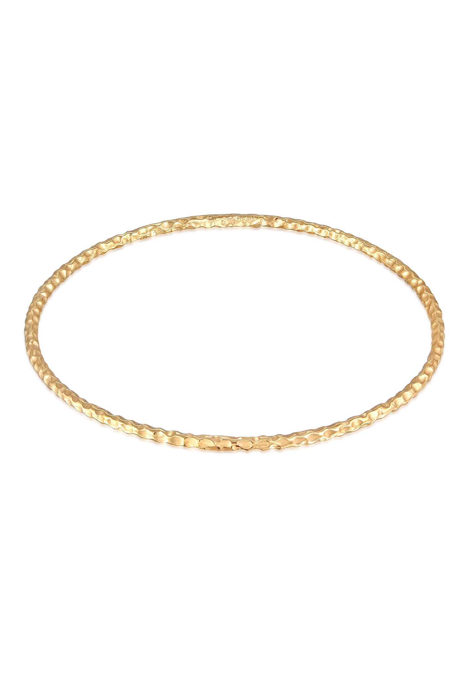 "Armkette ELLI ""Armband Armreif Hammerschlag 925 Silber vergoldet"" Gr. 210, gold, Armbänder, Damen, 210, Silber 925 (Sterlingsilber), Armkette"