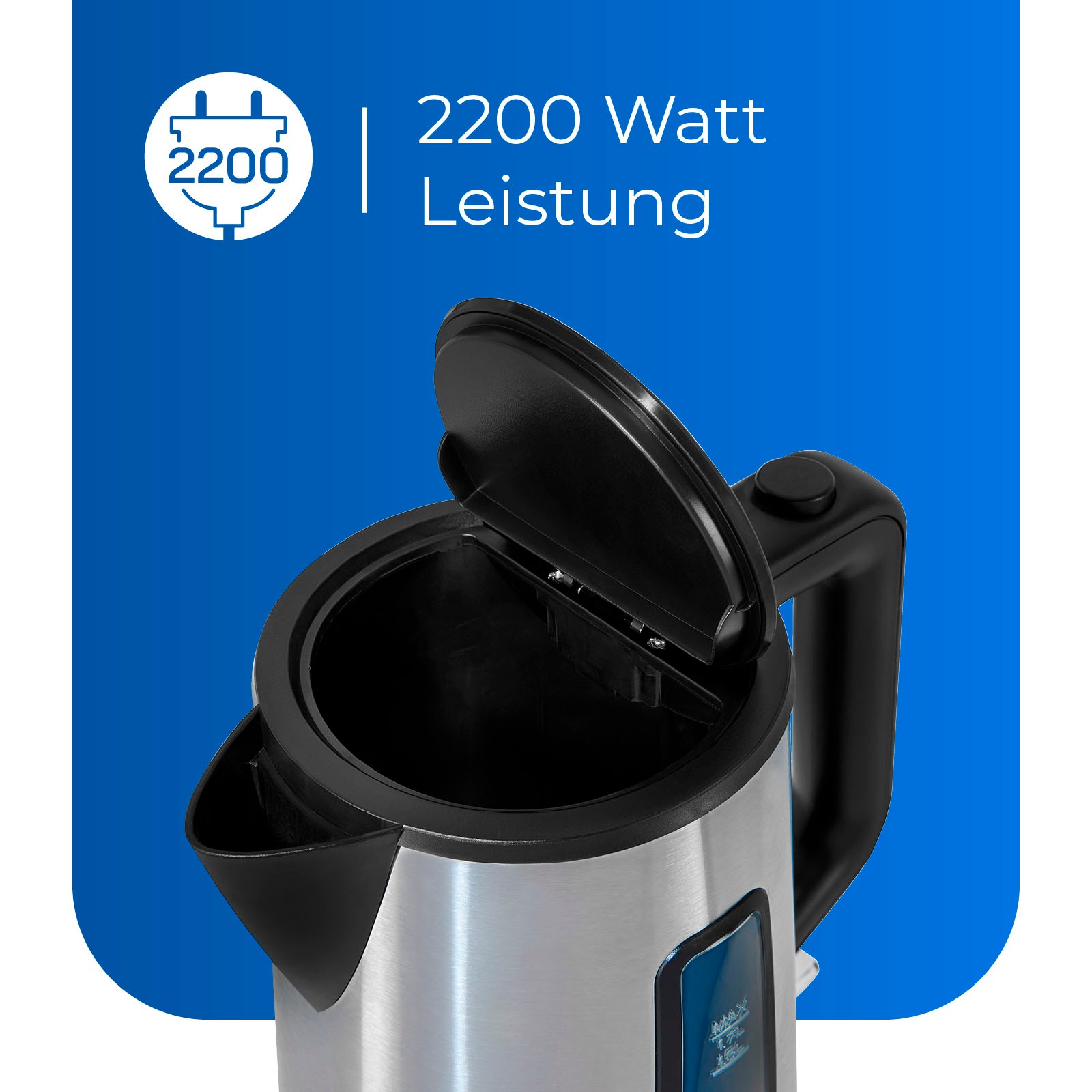 exquisit Wasserkocher »WK 6119 isw«, 1,7 l, 2200 W