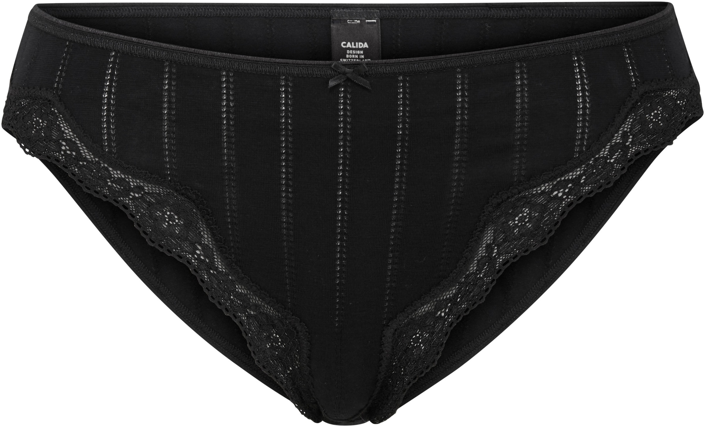 CALIDA Hüftslip "Etude Toujours" Nadelstreifen-Optik, florale Spitze, Regul günstig online kaufen