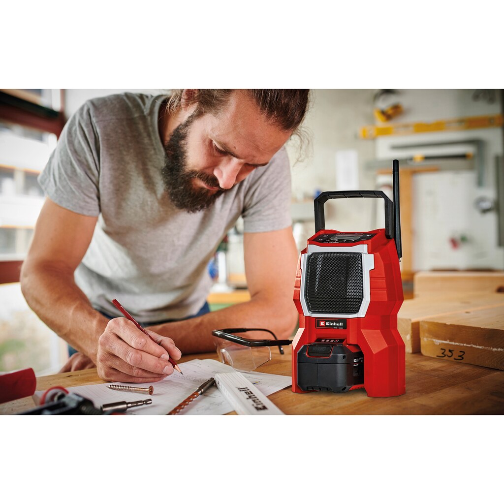 Einhell Baustellenradio »TC-RA 18 Li BT - Solo«, (Bluetooth FM-Tuner-AM-Tuner)