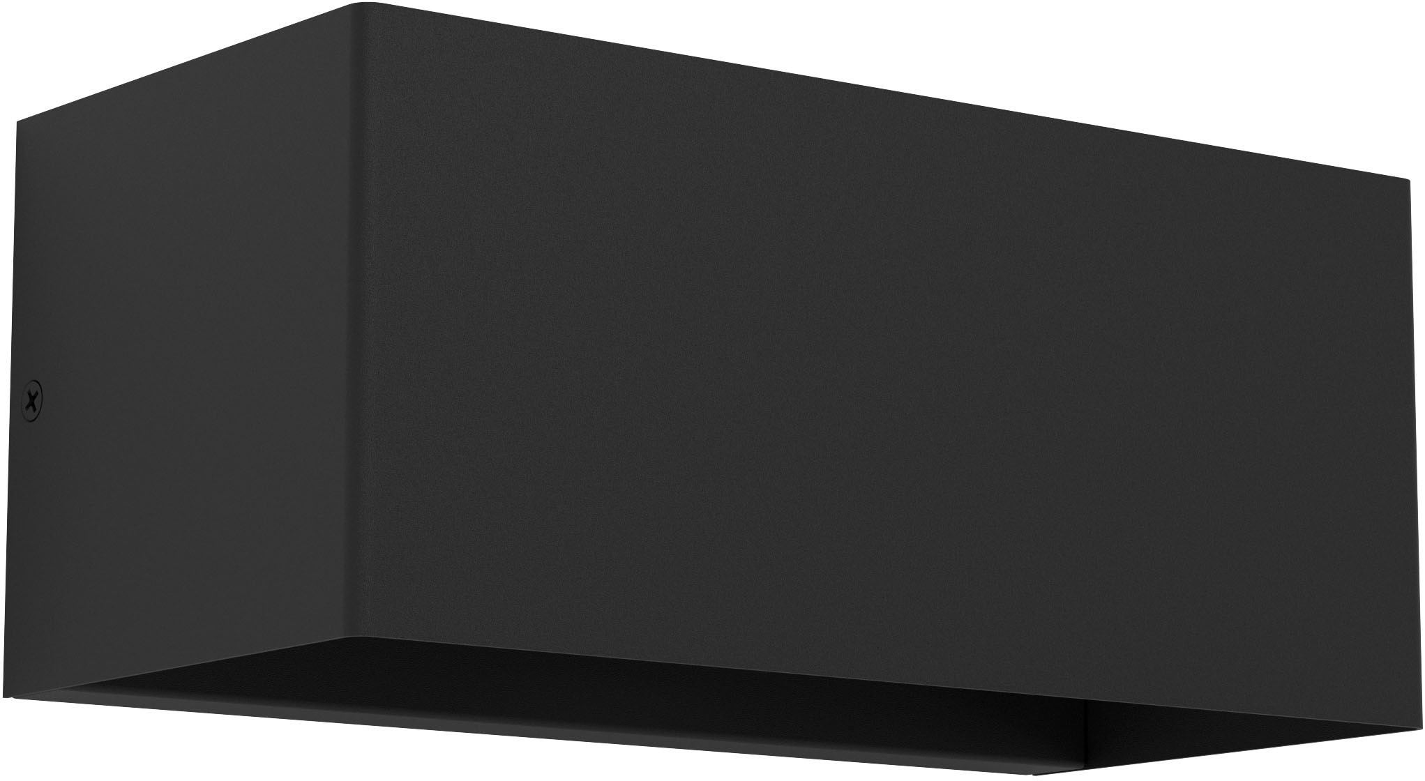 EGLO Wandleuchte "LESMO Wandlampe, Aluguss und Glas, IP44, Außenlampe, Terasse, Lampe", H: 10,5cm, 1 Stk., schwarz, Terrasse, Leuchten,