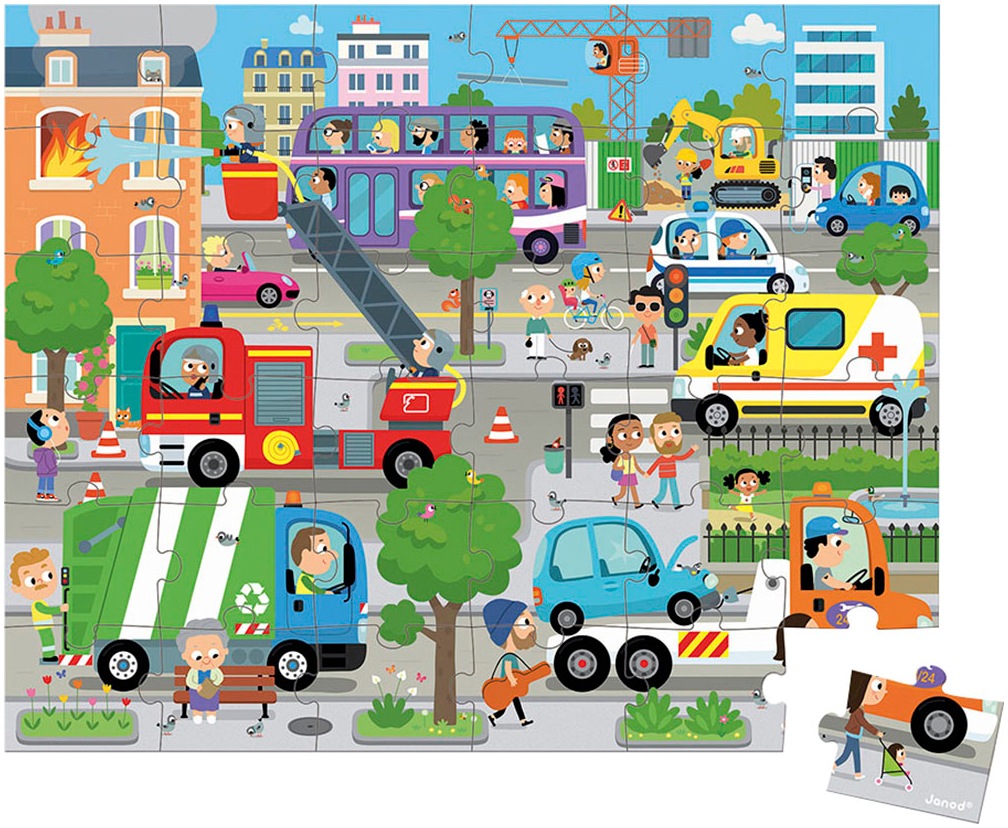 Janod Puzzle »City«, FSC®- schützt Wald - weltweit
