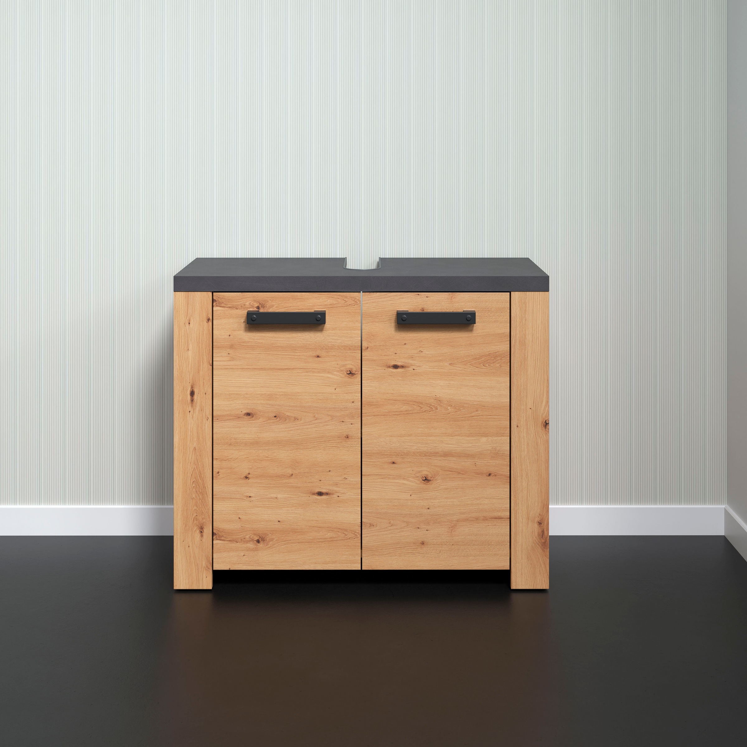 welltime Waschbeckenunterschrank "Ambres" Waschbeckenunterschrank mit 2 Tür günstig online kaufen