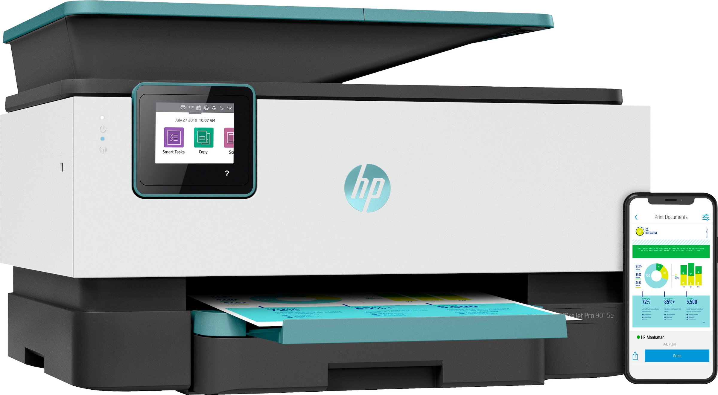 HP Multifunktionsdrucker »OfficeJet Pro 9015e«, 6 Monate gratis Drucken mit HP Instant Ink inklusive