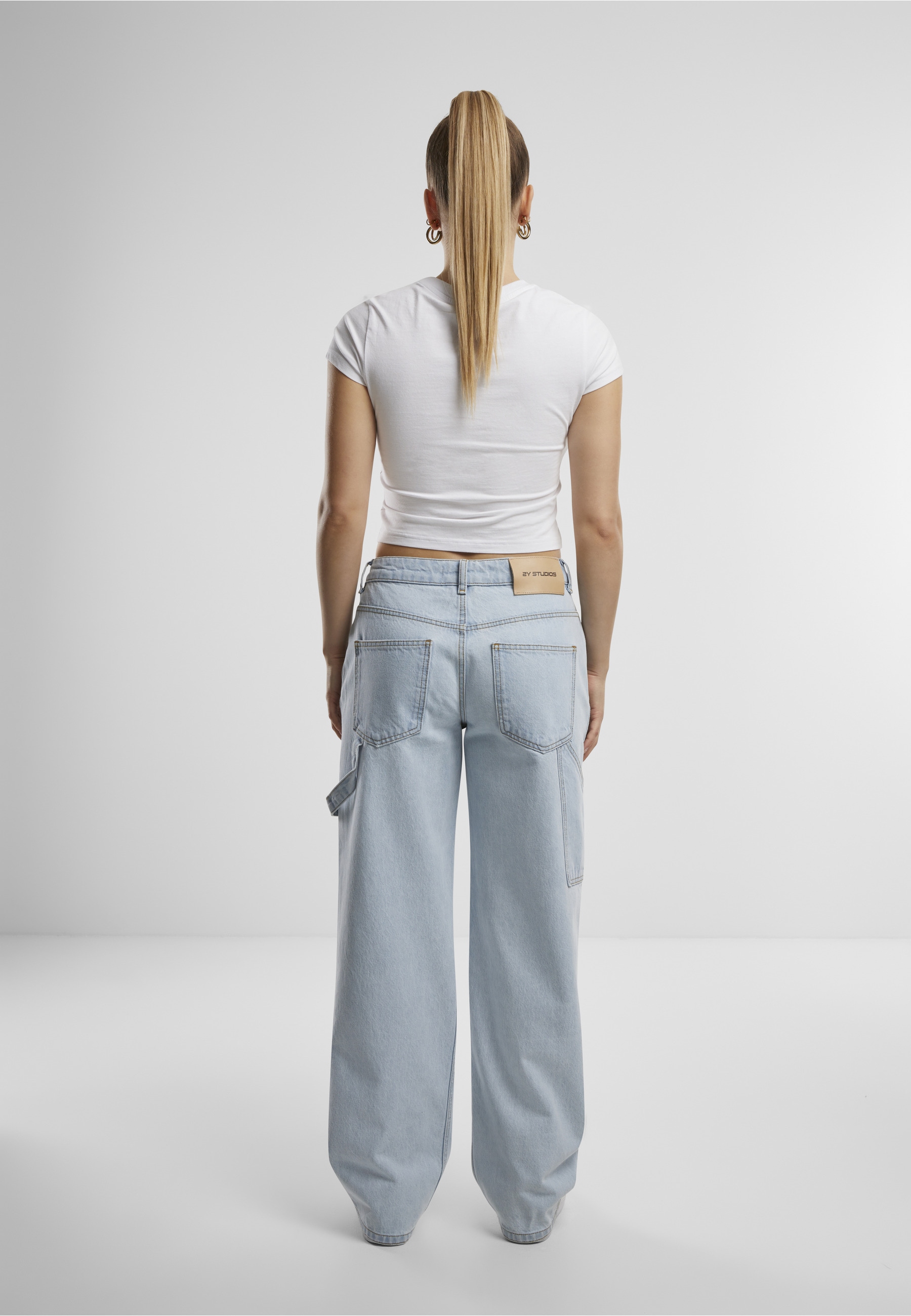 2Y Studios Anela Worker Baggy Jeans Ice 24 5