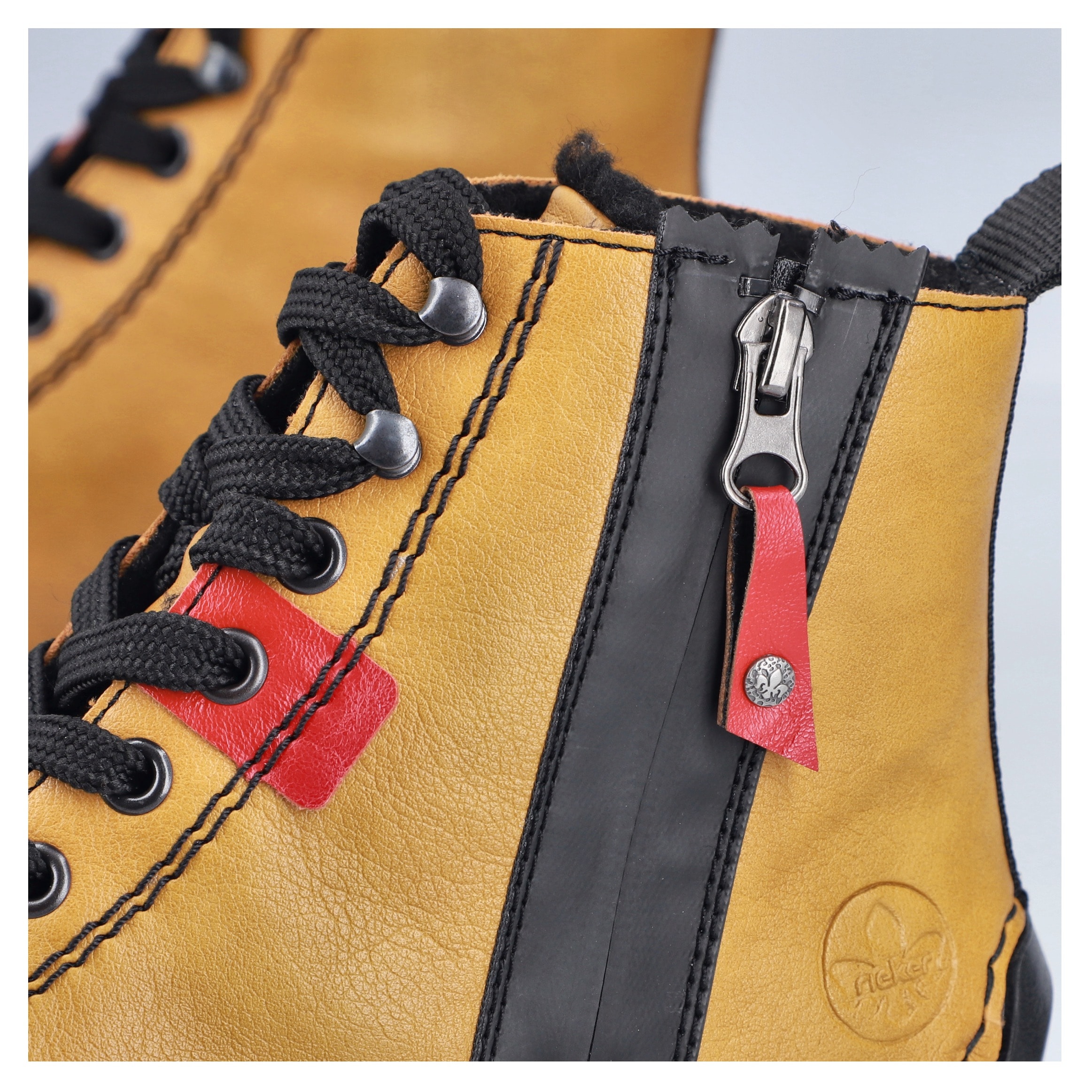 Rieker Winterboots, Schnürstiefelette, Schnürboots, Warmfutter, mit Anziehlasche