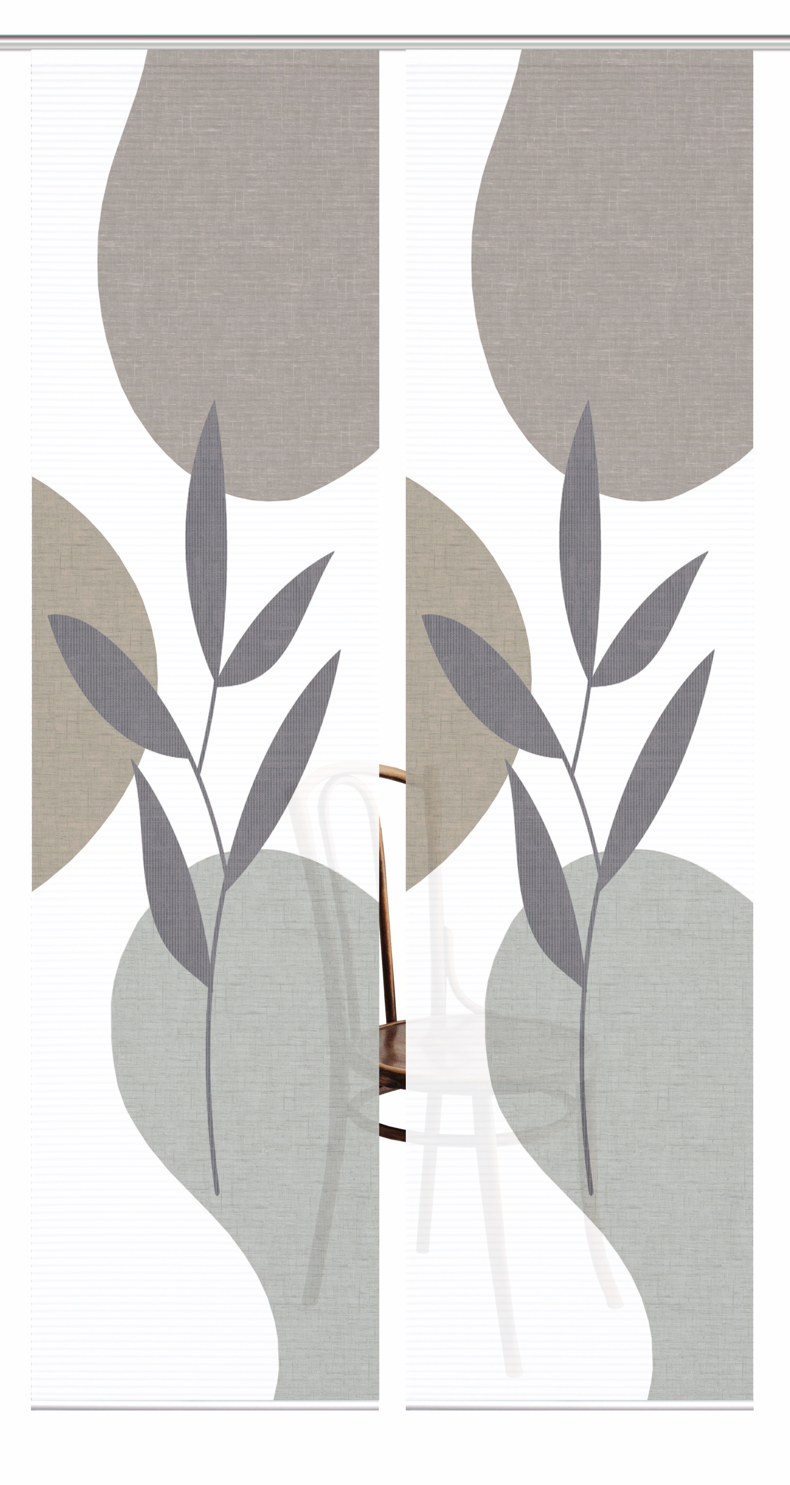 HOME in green Schiebegardine "FRONDA" Paneelwagen 2 Stk. tlg. SET DIGITALDR günstig online kaufen