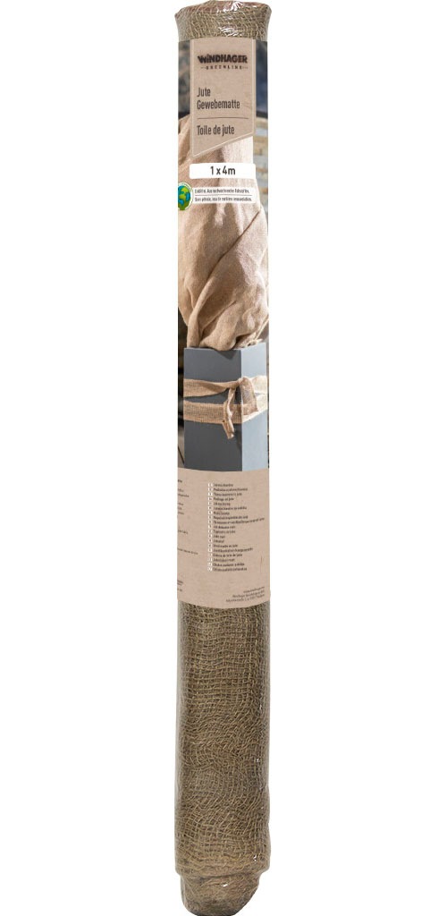 Windhager Winterschutzvlies "Jute-Gewebematte für den Garten, Balkon, Terrasse" 1 Stk. tlg. Kälteschutz Gewebematte aus Naturfaser, 1 x 4 m, 200 g/m²