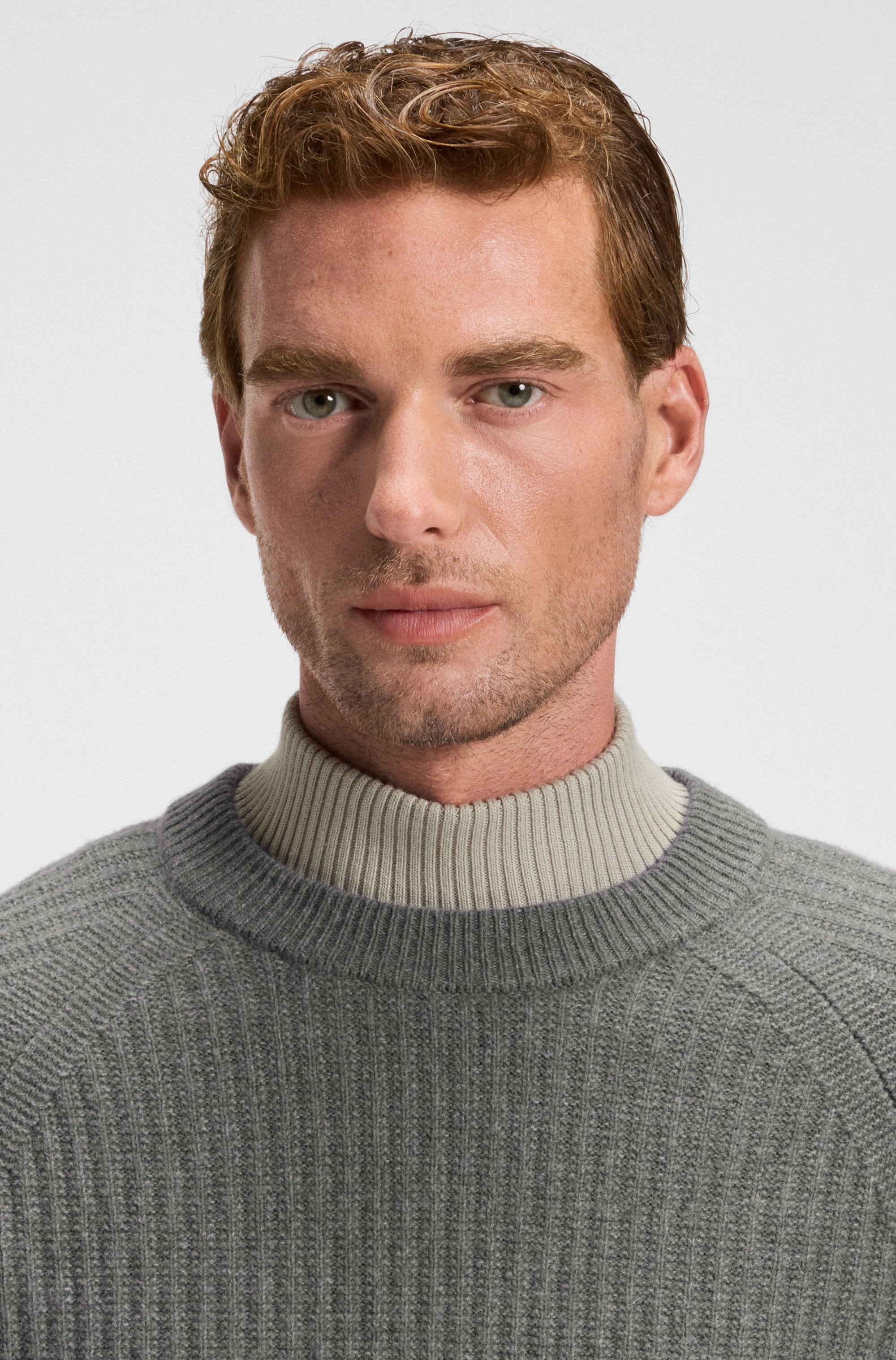 BOSS ORANGE Strickpullover »Klacier« Rundhalsausschnitt, Relaxed Fit, Rippstrick